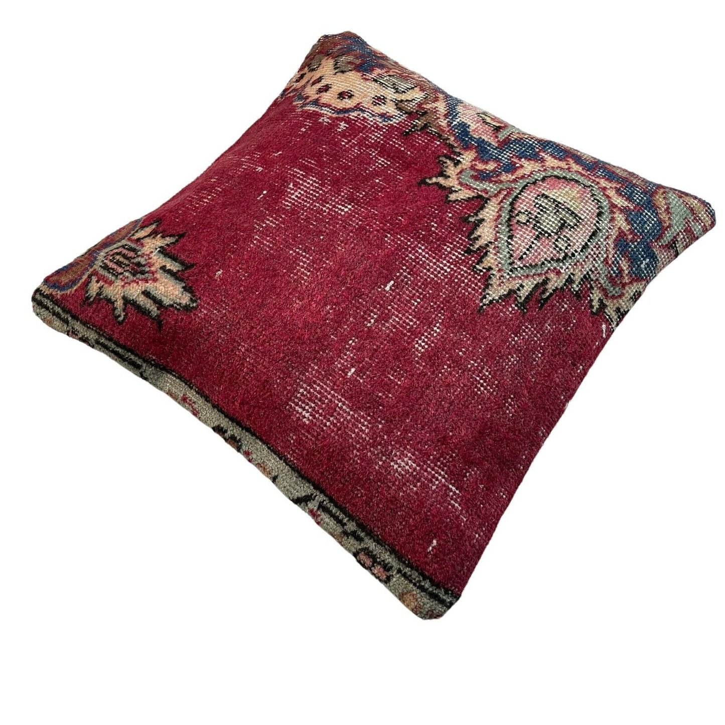 45x45 cm  , Vintage Teppich Kissenbezug , Vintage Rug Cushion Cover