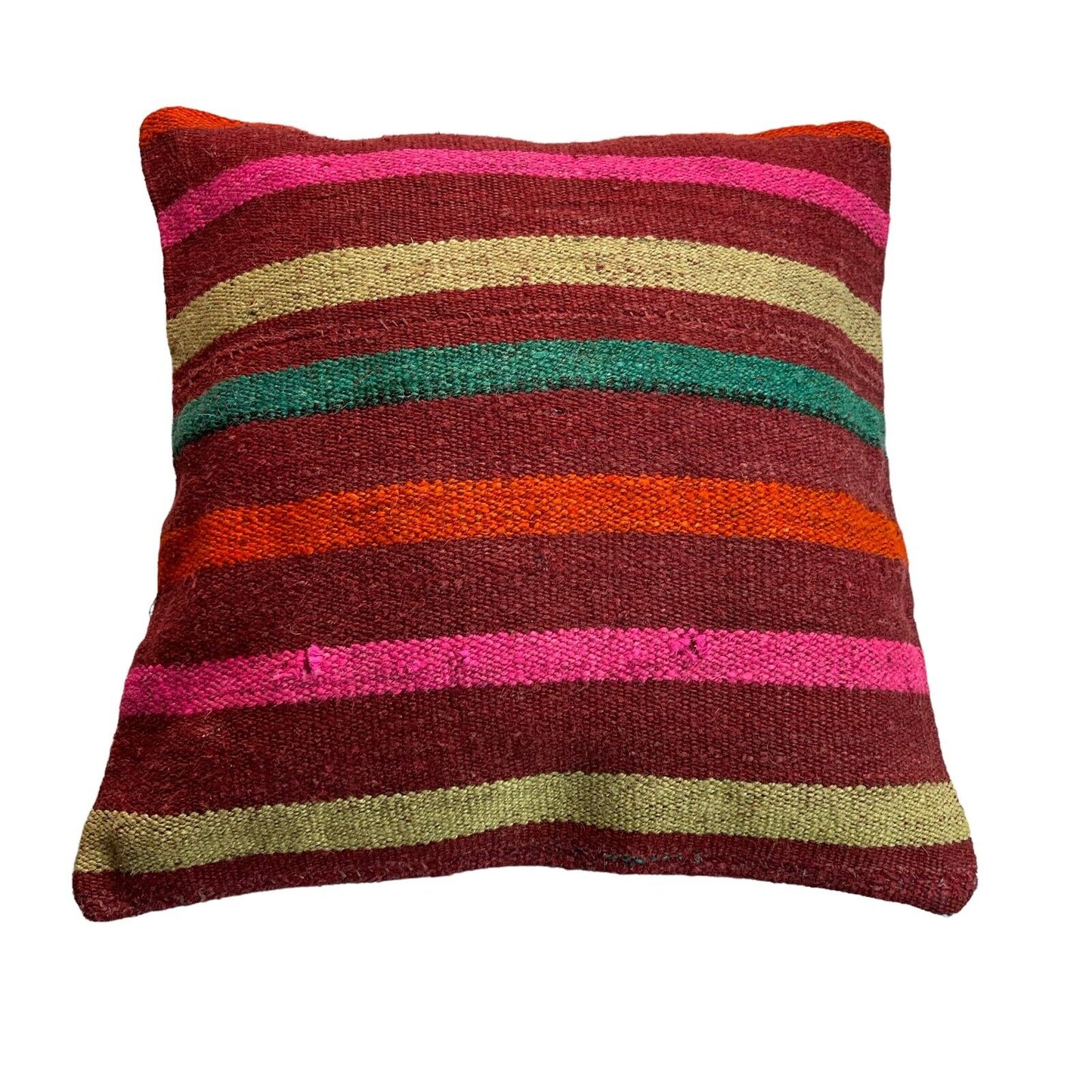 Einzigartige Kelim-Kissen,Turkish Kilim Pillow,16'×16'   Funda De Cojín Kilim