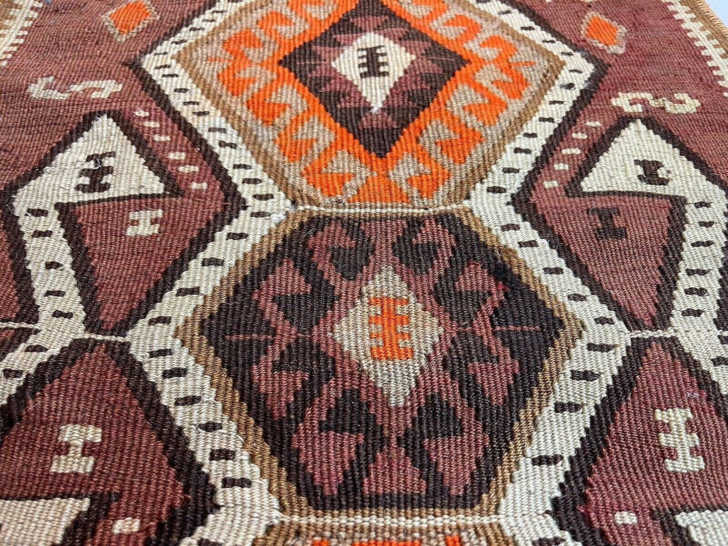 Traditionelle türkische Kelim Teppich, Vintage Turkish Kilim Rug 95X48 cm