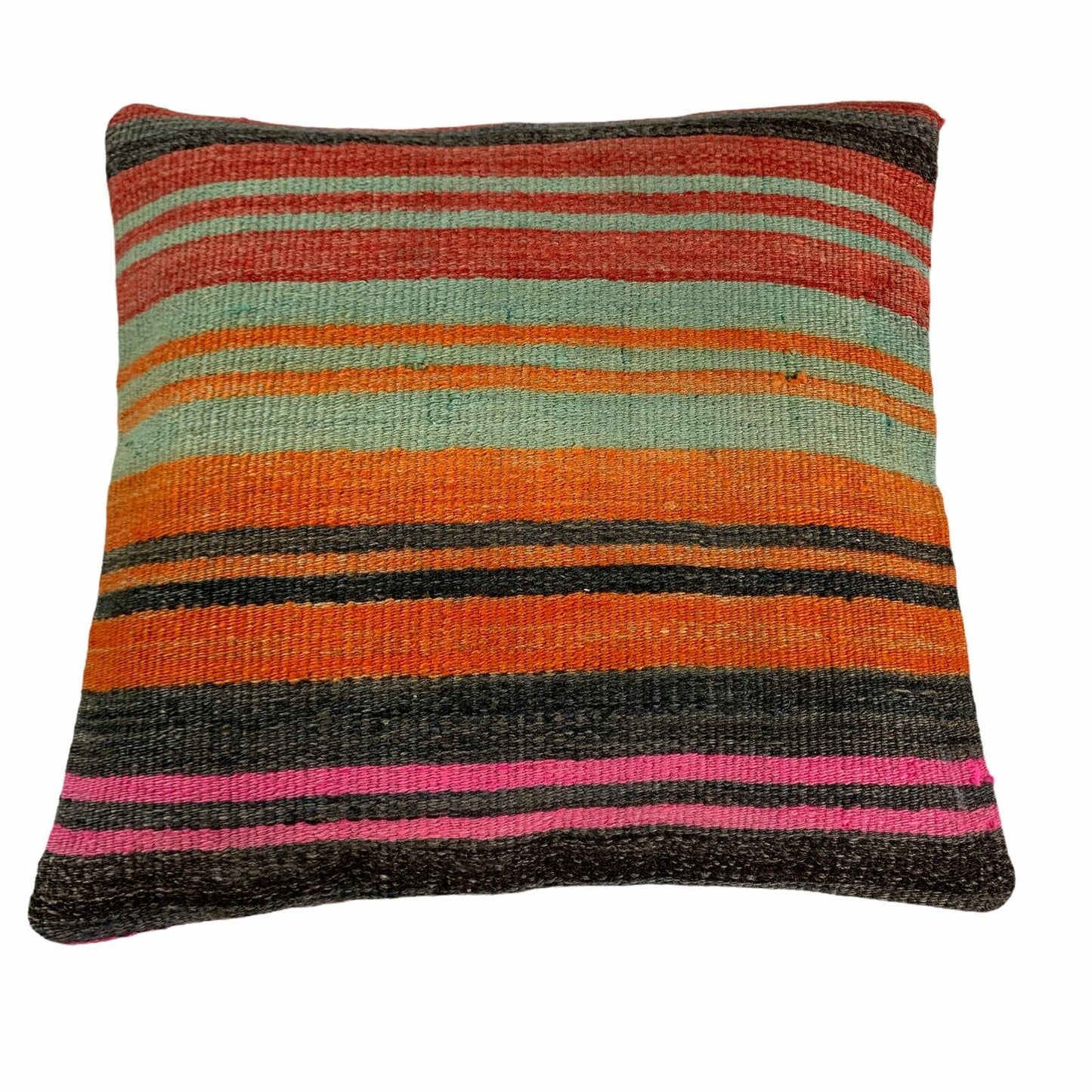 Einzigartige Kelim-Kissen,Turkish Kilim Pillow,16'×16'   Funda De Cojín Kilim