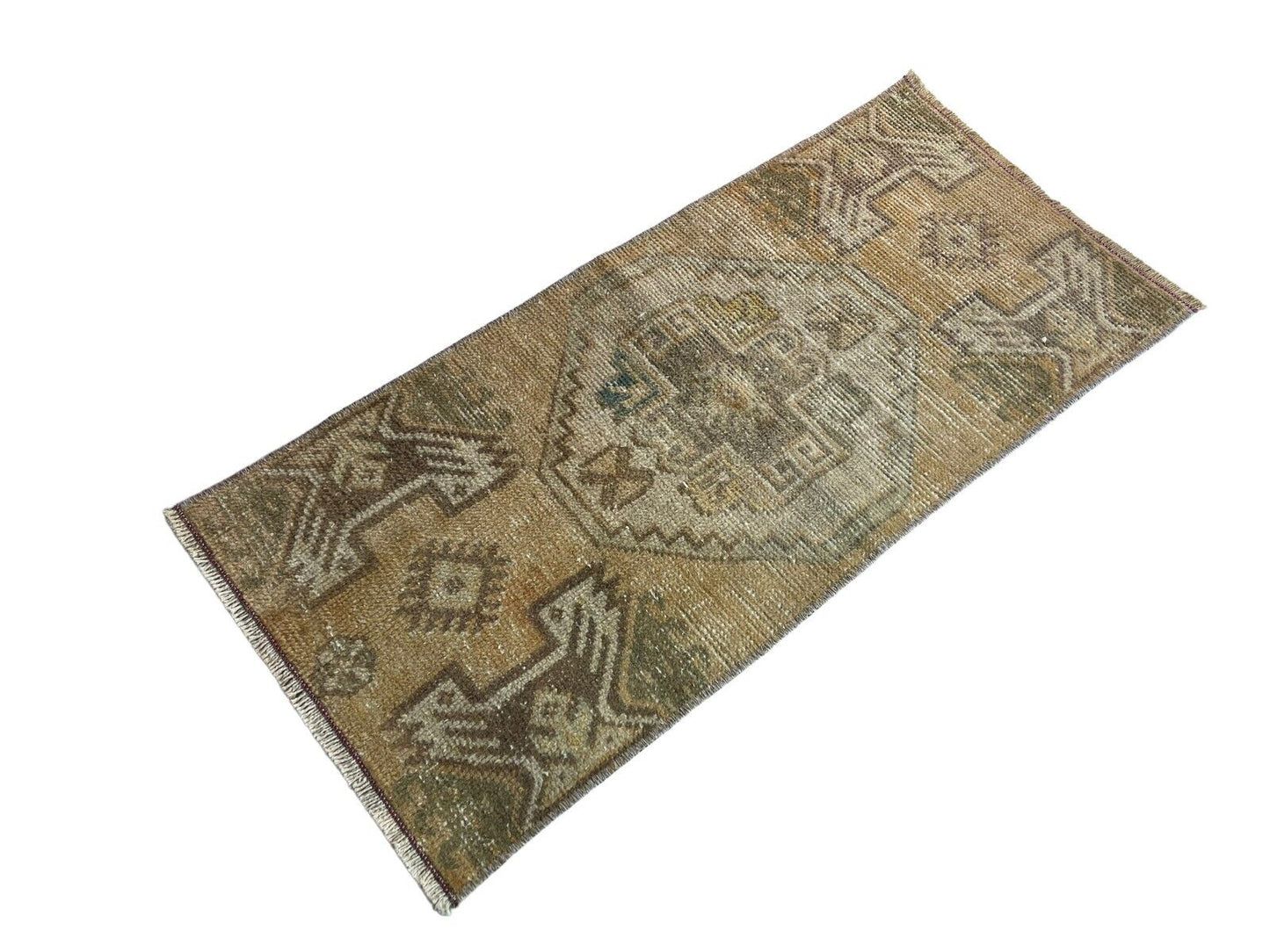 Traditionelle Vintage türkische Teppich, Vintage Turkish Rug 90 X41 cm