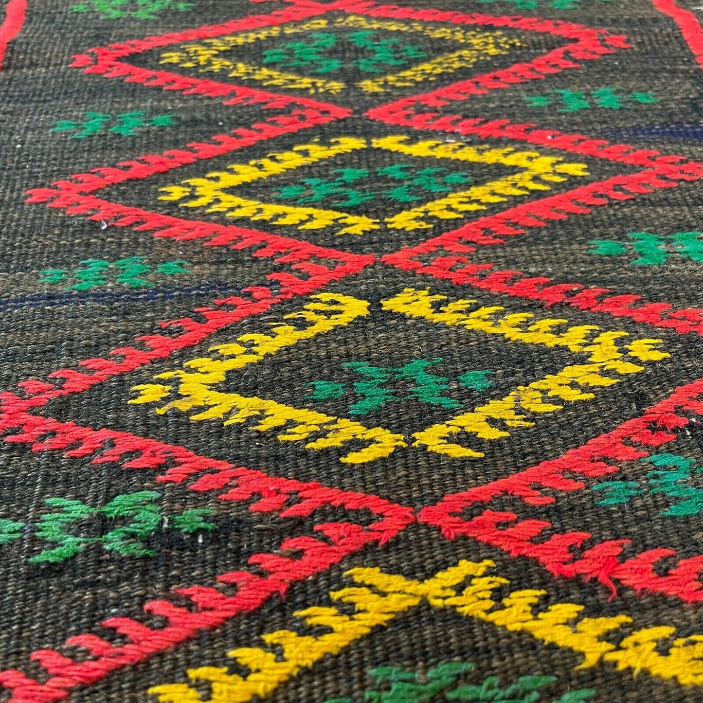 Traditionelle türkische Kelim Teppich, Vintage Turkish Kilim Rug 80x48 cm