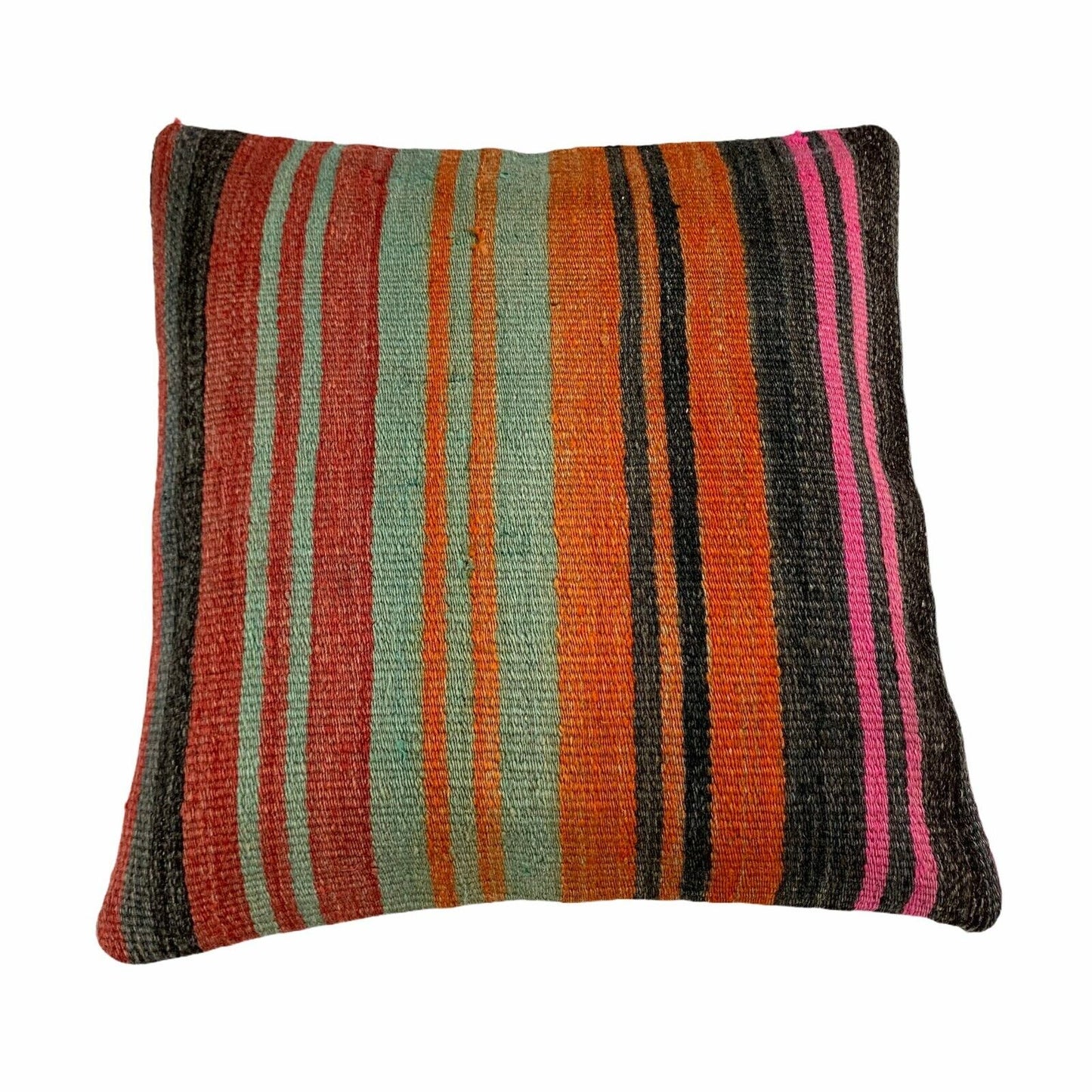 Einzigartige Kelim-Kissen,Turkish Kilim Pillow,16'×16'   Funda De Cojín Kilim