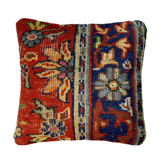 45 x 45 cm  , Vintage Turkish Cushion Cover ,  Vintage Handgemachte Kissenbezug