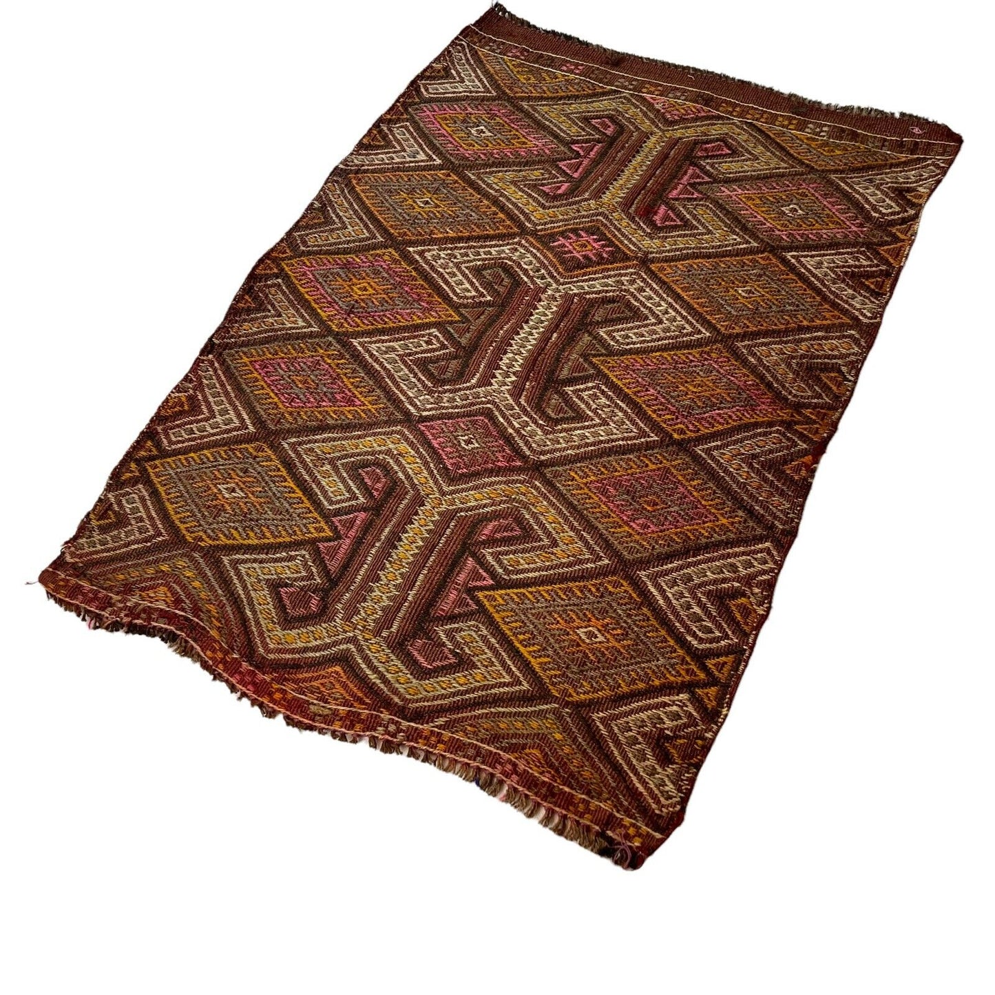 Traditionelle türkische Kelim Teppich, Vintage Turkish Kilim Rug 100X67cm