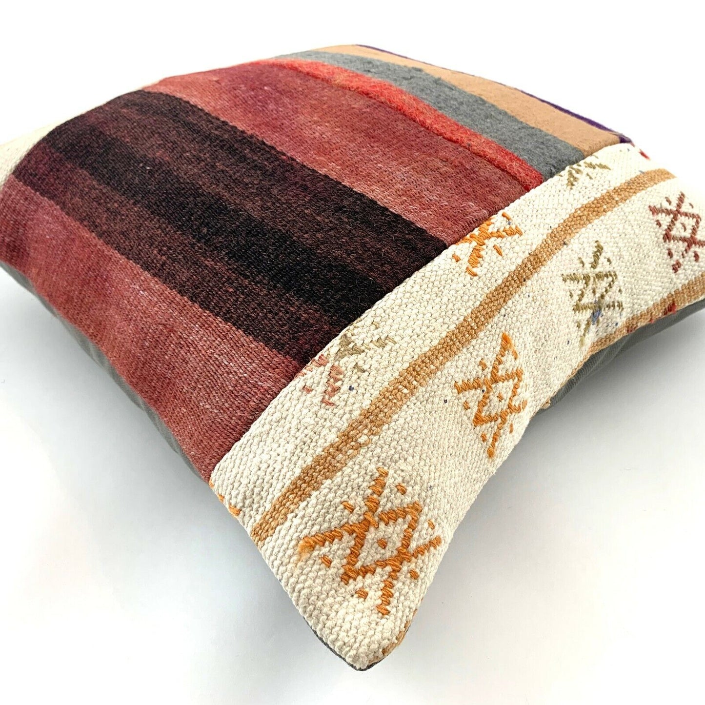 Einzigartige Kelim-Kissen,Turkish Kilim Pillow,16'×16' Pillow Cover, Boho Kissen