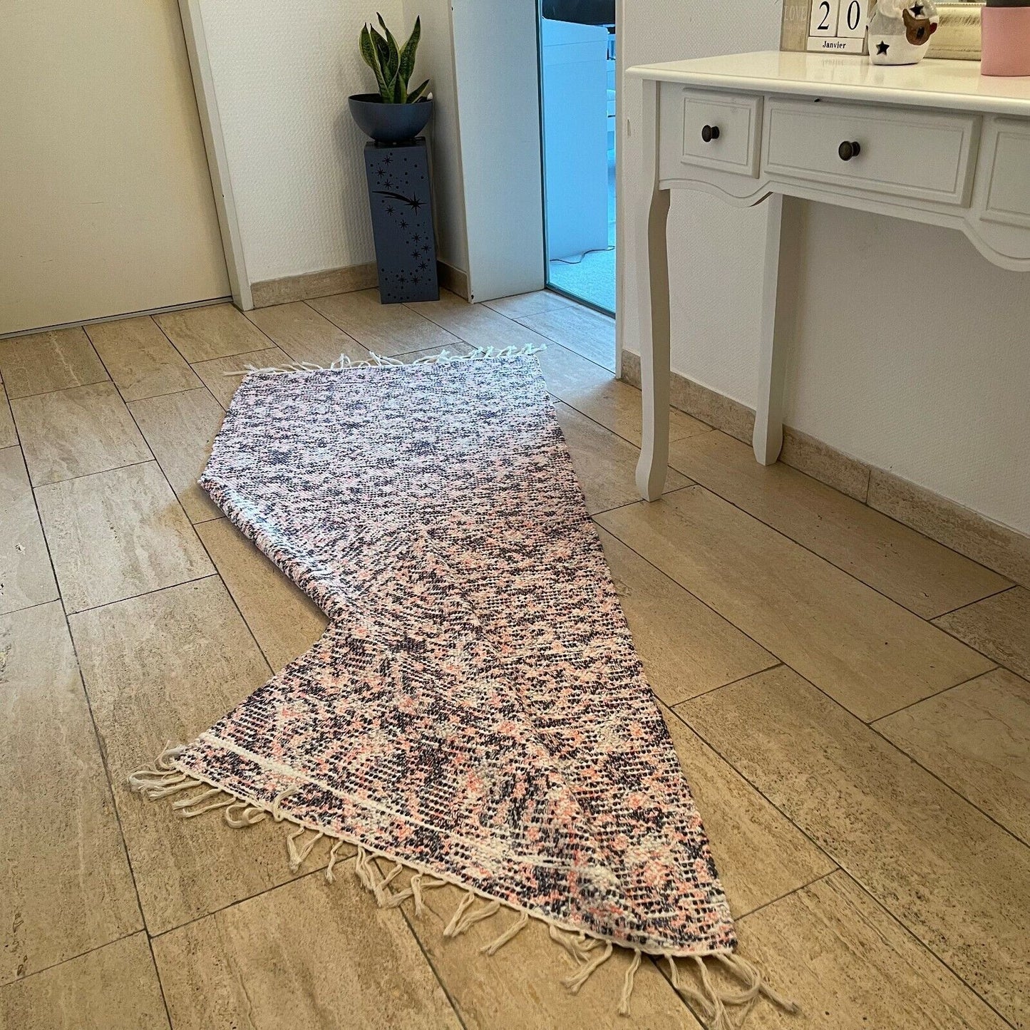 Brand New Traditional Turkish Runner , Rag Rug Runner 194 x 76 cm