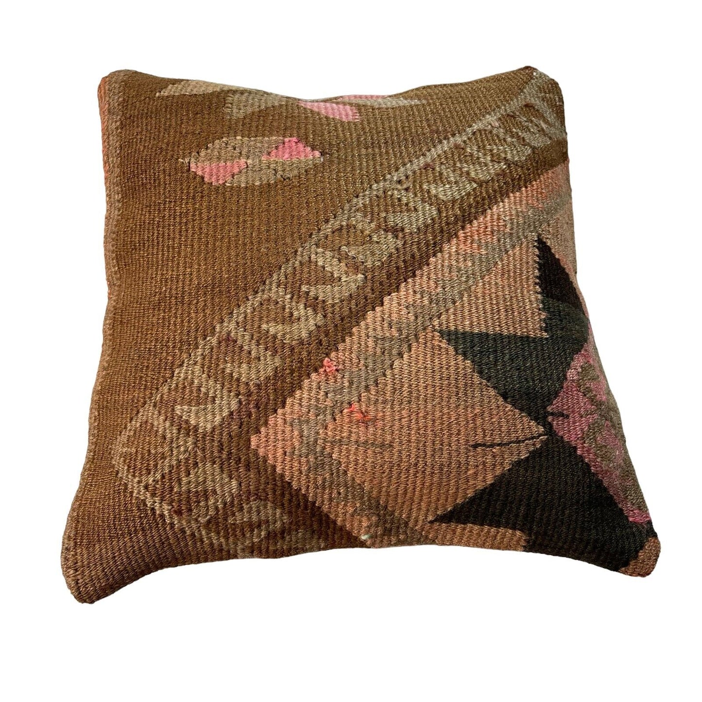 Einzigartige Kelim-Kissen,Turkish Kilim Pillow,16'×16'   Funda De Cojín Kilim