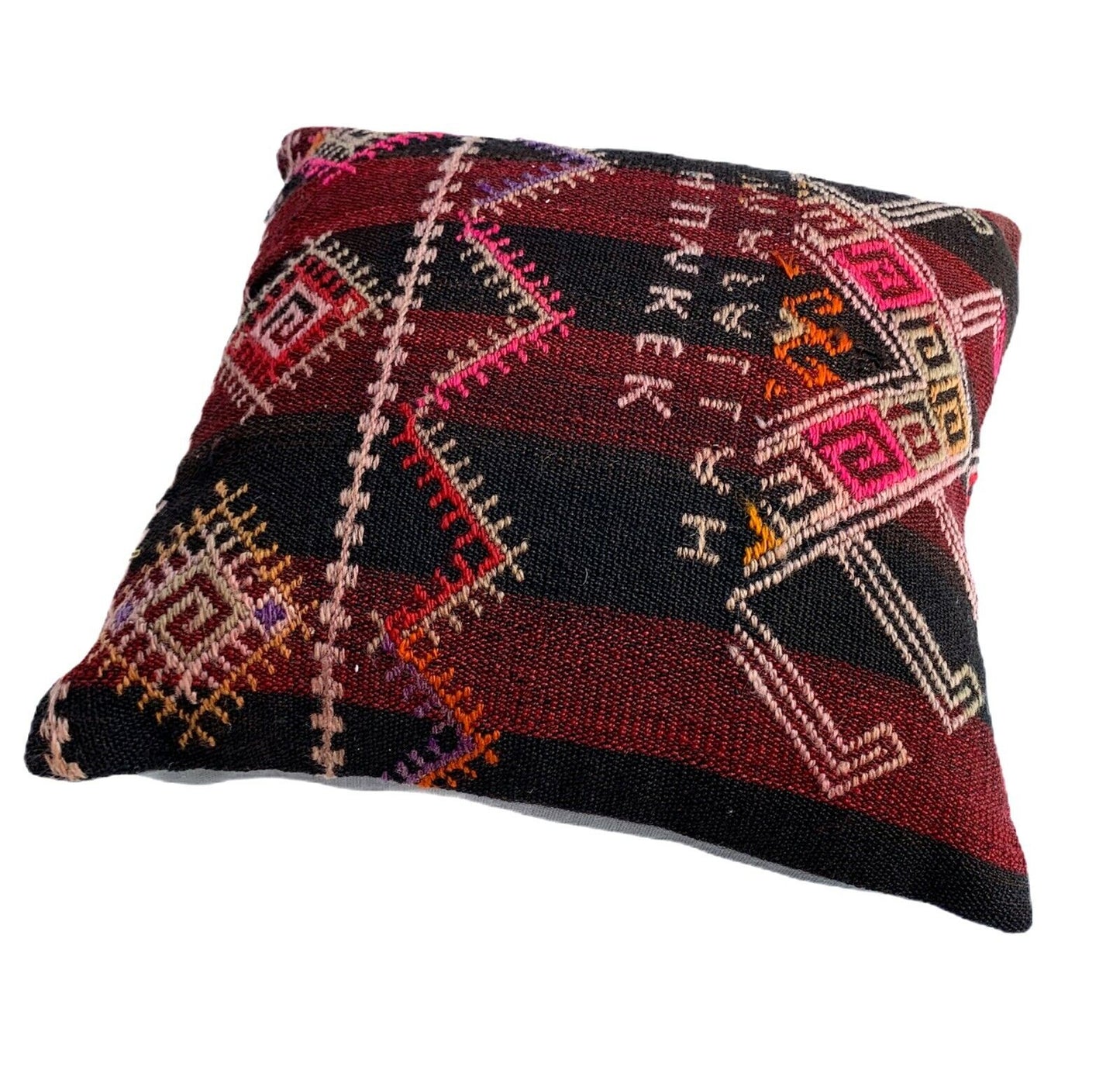 Einzigartige Kelim-Kissen,Turkish Kilim Pillow,14'×14'   Funda De Cojín Kilim