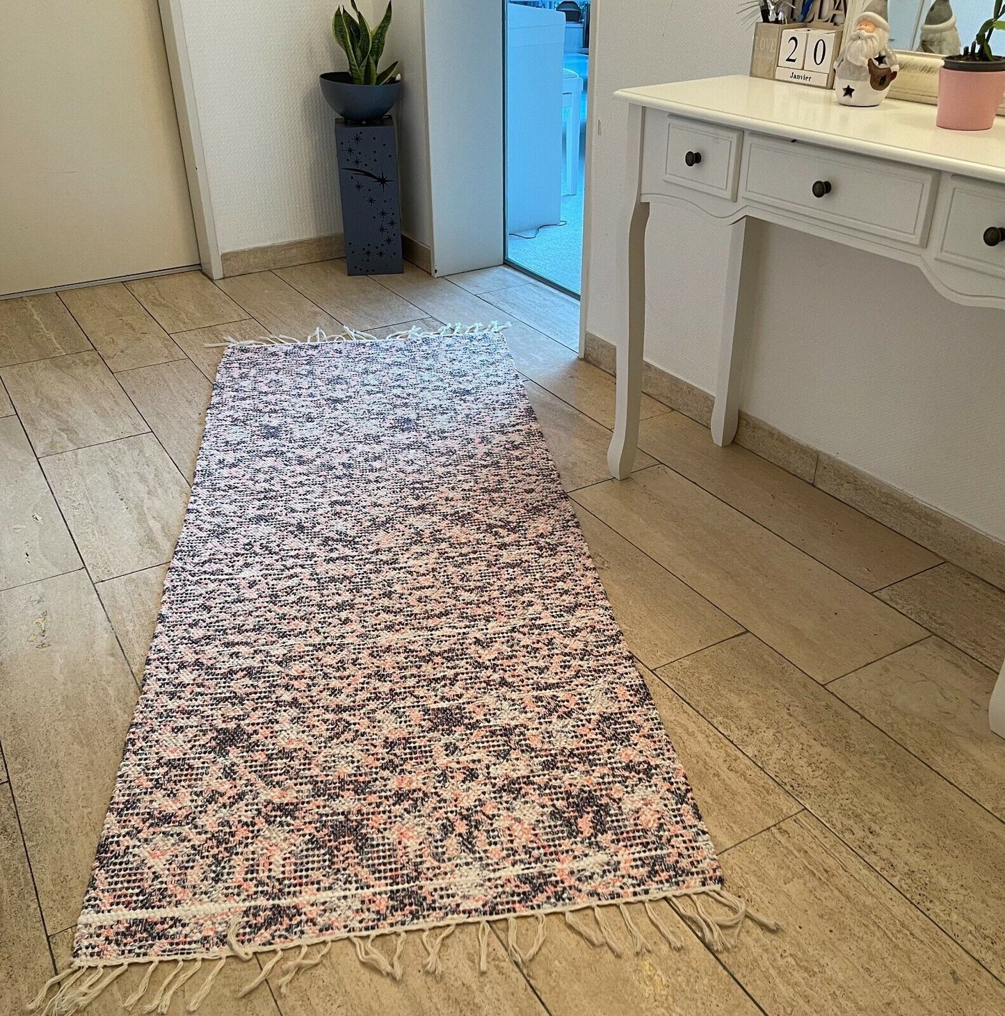 Brand New Traditional Turkish Runner , Rag Rug Runner 194 x 76 cm