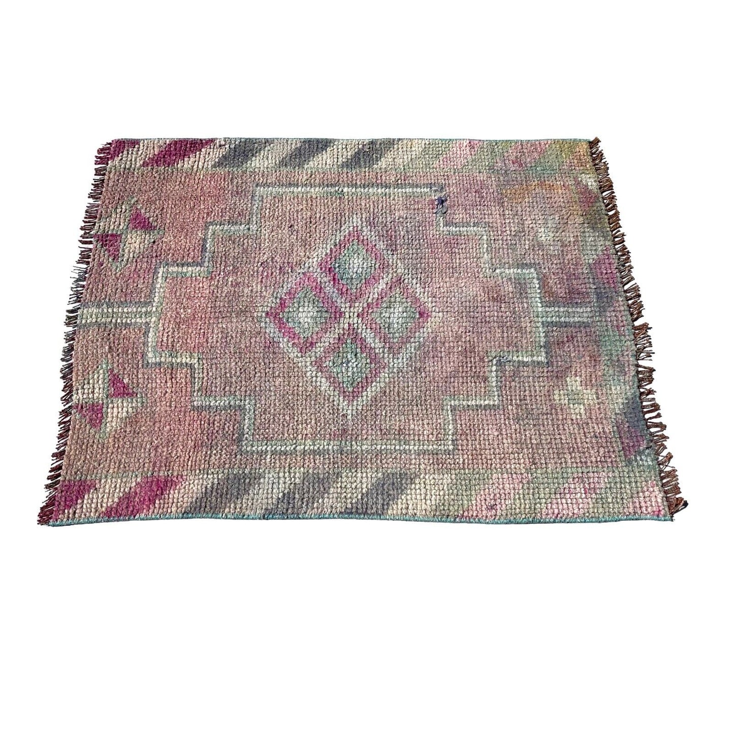 Traditional Turkish Kilim Rug,Vintage Kelim Teppich 100x82 Cm