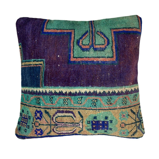 45x45 cm  , Vintage Teppich Kissenbezug , Vintage Rug Cushion Cover