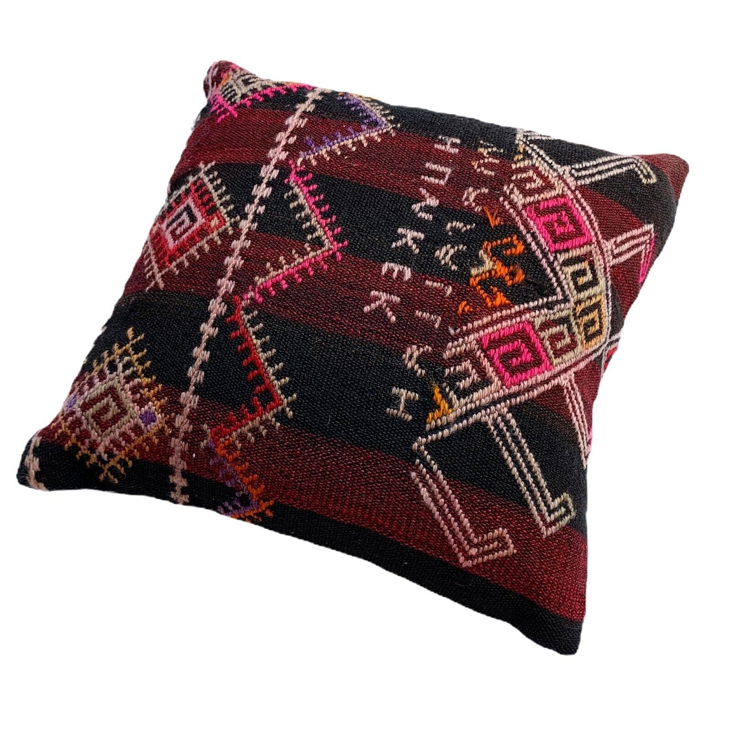 Einzigartige Kelim-Kissen,Turkish Kilim Pillow,14'×14'   Funda De Cojín Kilim