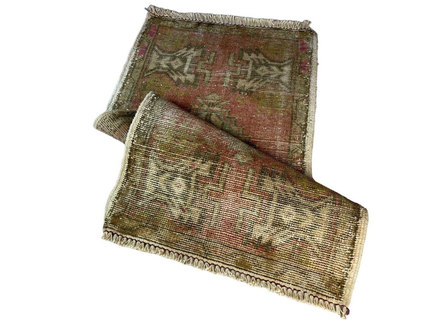 Traditionelle Vintage türkische Teppich, Vintage Turkish Rug 101 X 51 cm