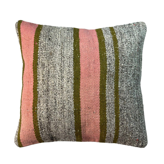 Einzigartige Kelim-Kissen,Turkish Kilim Pillow,16'×16'   Funda De Cojín Kilim