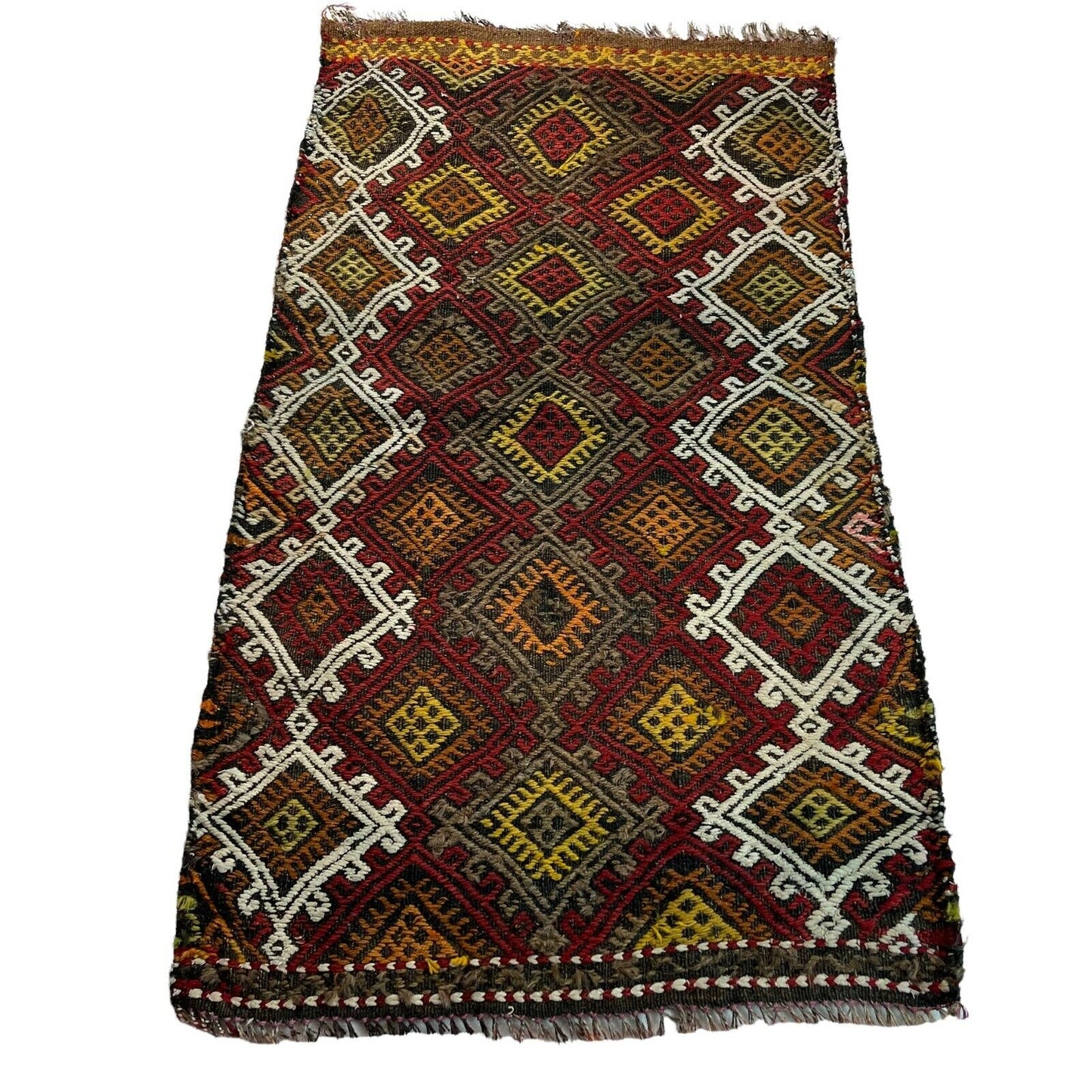 Traditionelle türkische Kelim Teppich, Vintage Turkish Kilim Rug  103 X 56 cm