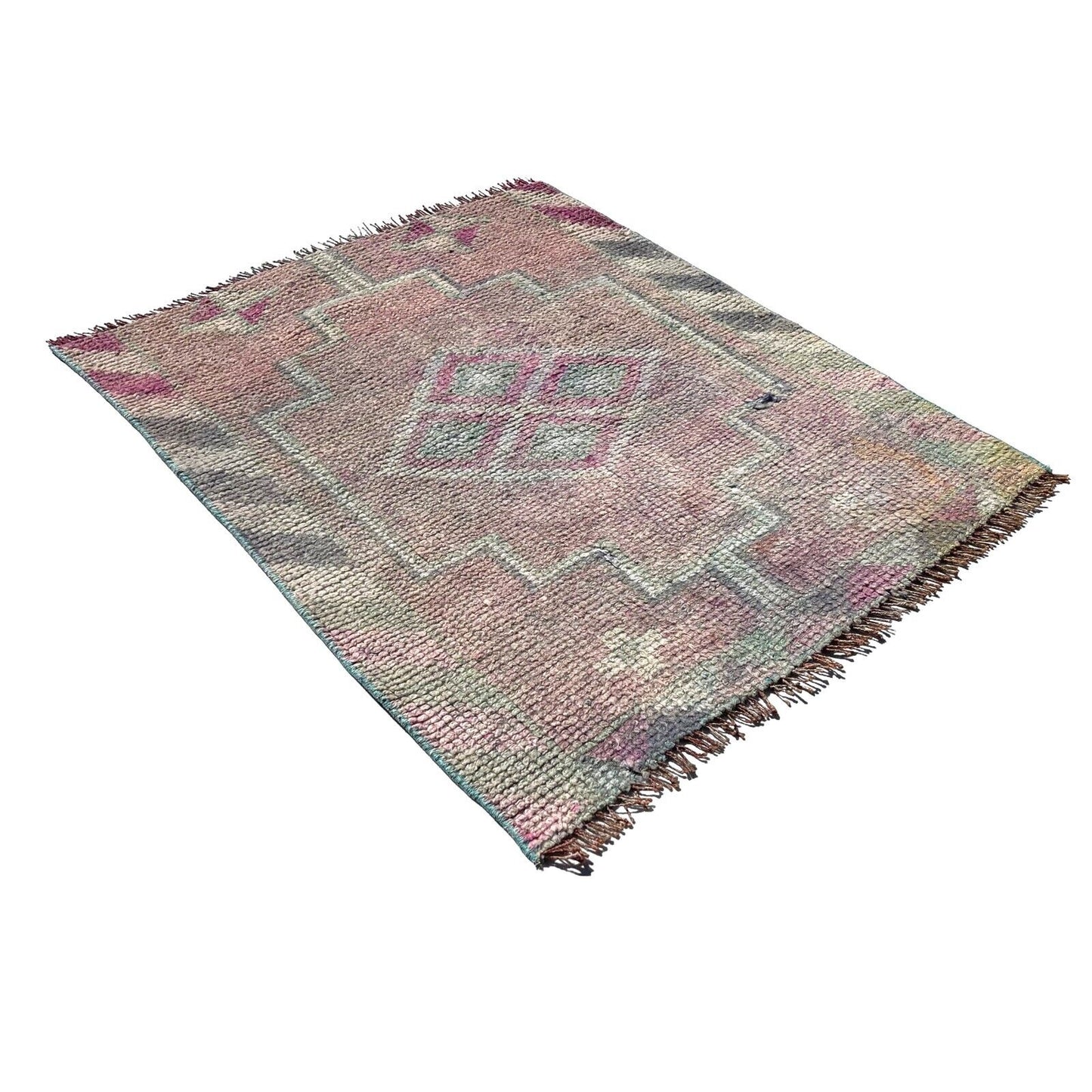 Traditional Turkish Kilim Rug,Vintage Kelim Teppich 100x82 Cm