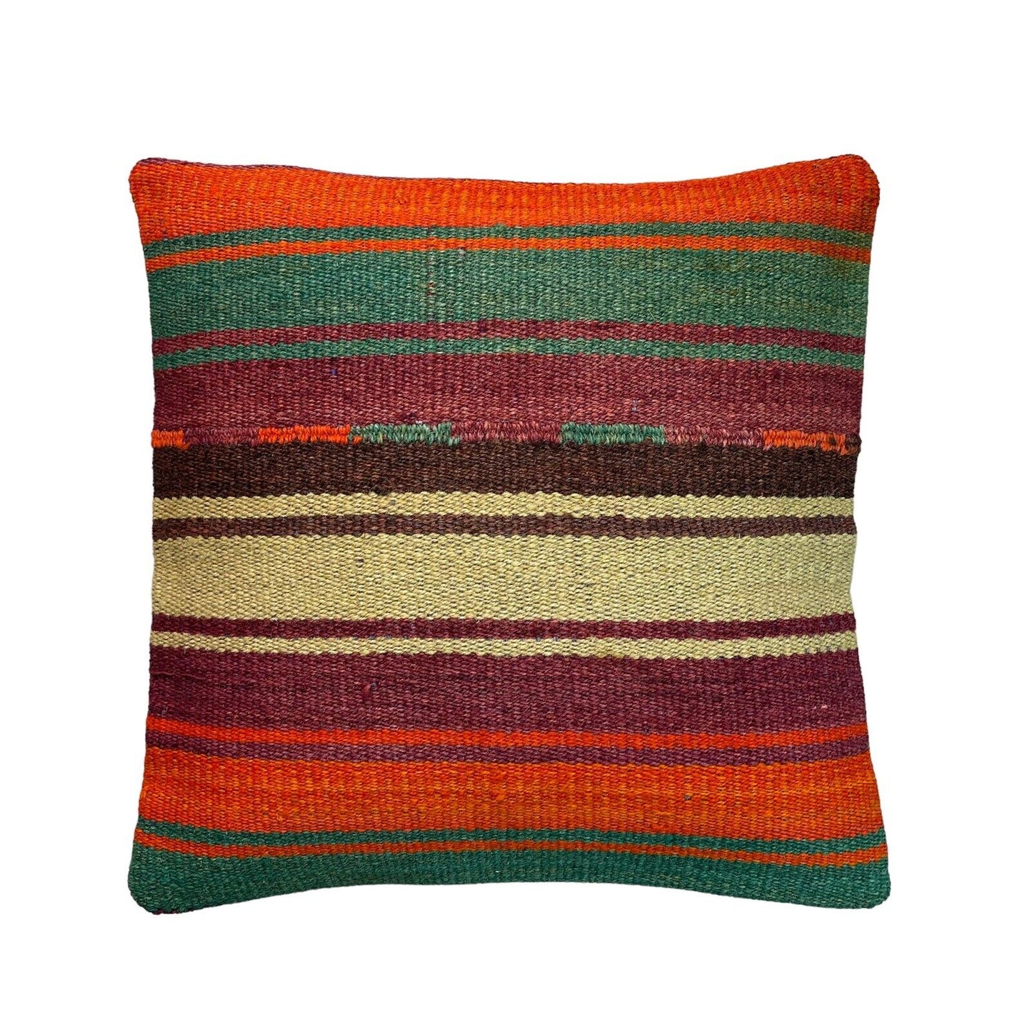 Einzigartige Kelim-Kissen,Turkish Kilim Pillow,16'×16'   Funda De Cojín Kilim