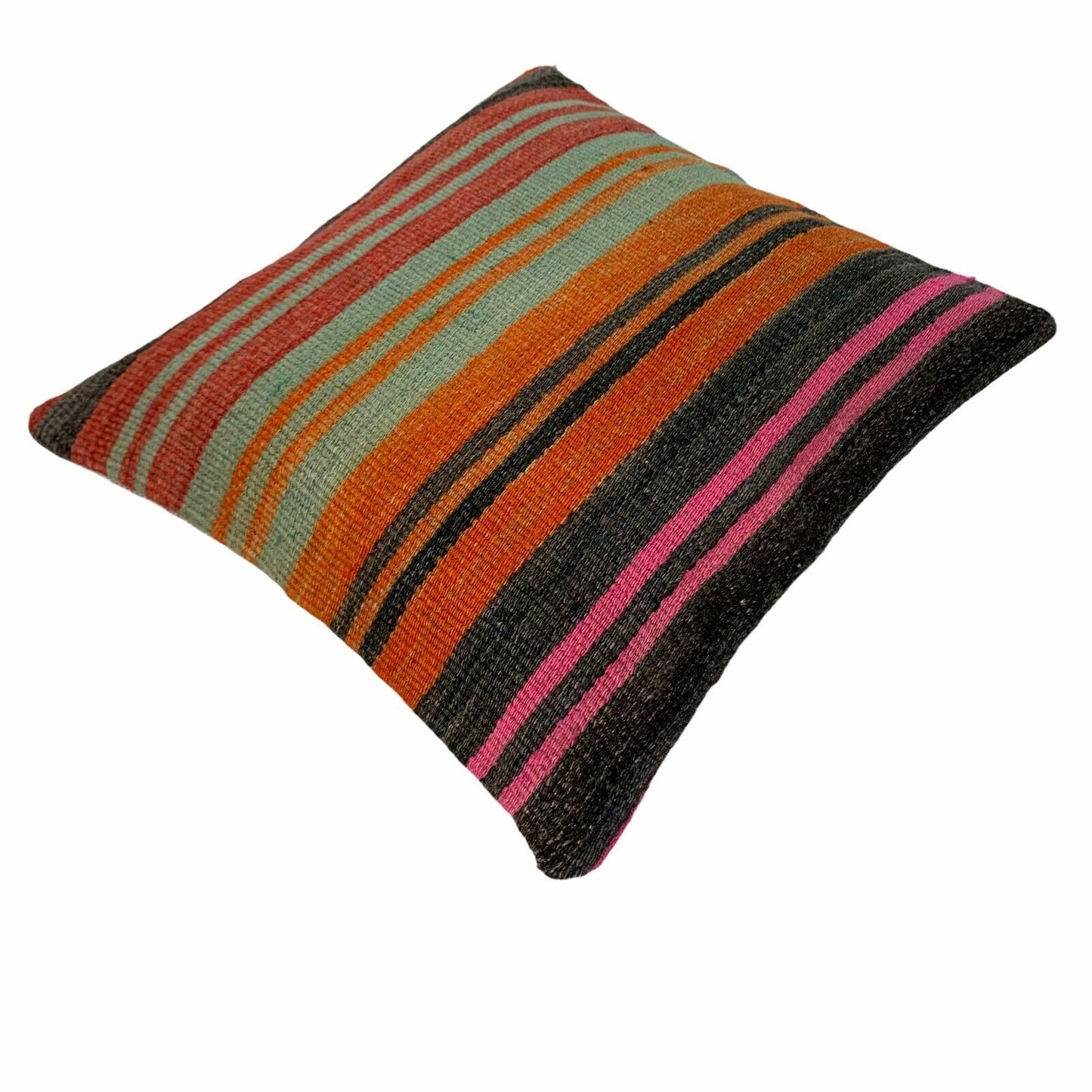 Einzigartige Kelim-Kissen,Turkish Kilim Pillow,16'×16'   Funda De Cojín Kilim