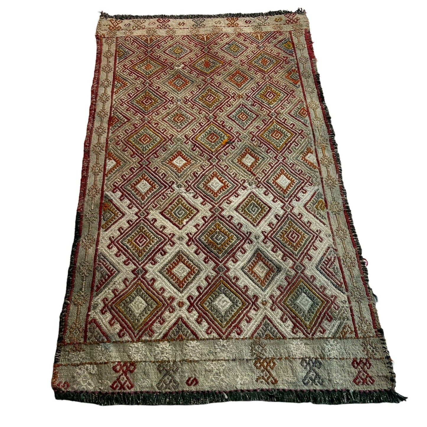 Traditionelle türkische Kelim Teppich, Vintage Turkish Kilim Rug 90X50 cm