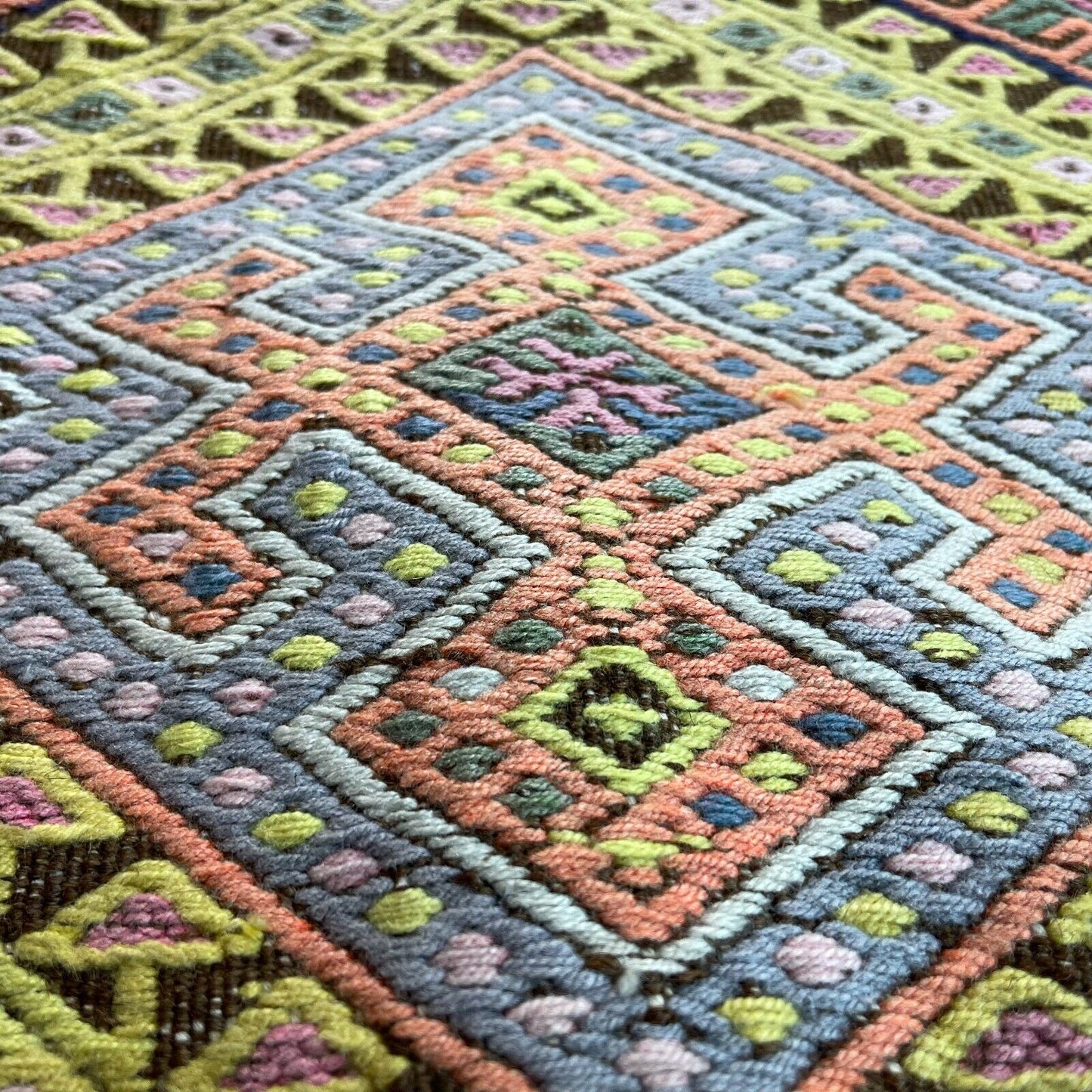 Traditionelle türkische Kelim Teppich, Vintage Turkish Kilim Rug 97X58 cm