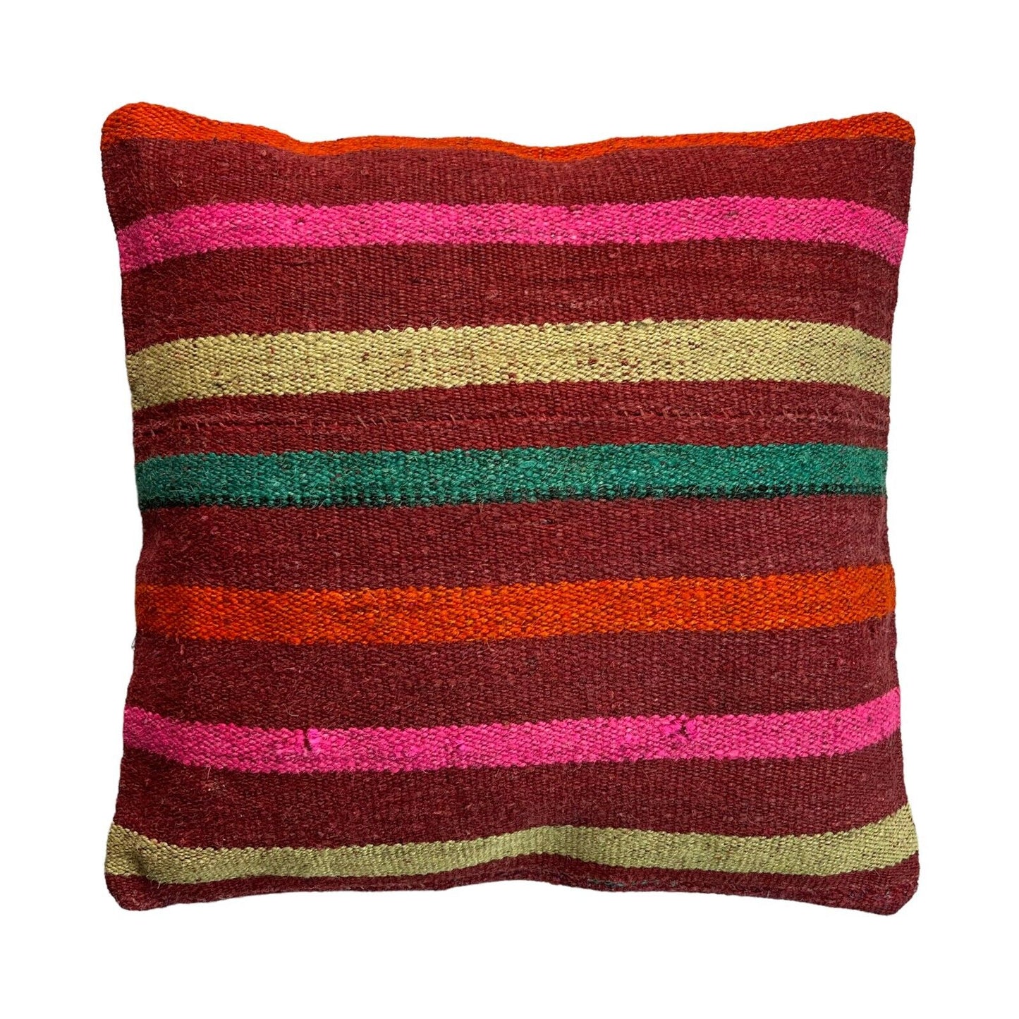 Einzigartige Kelim-Kissen,Turkish Kilim Pillow,16'×16'   Funda De Cojín Kilim