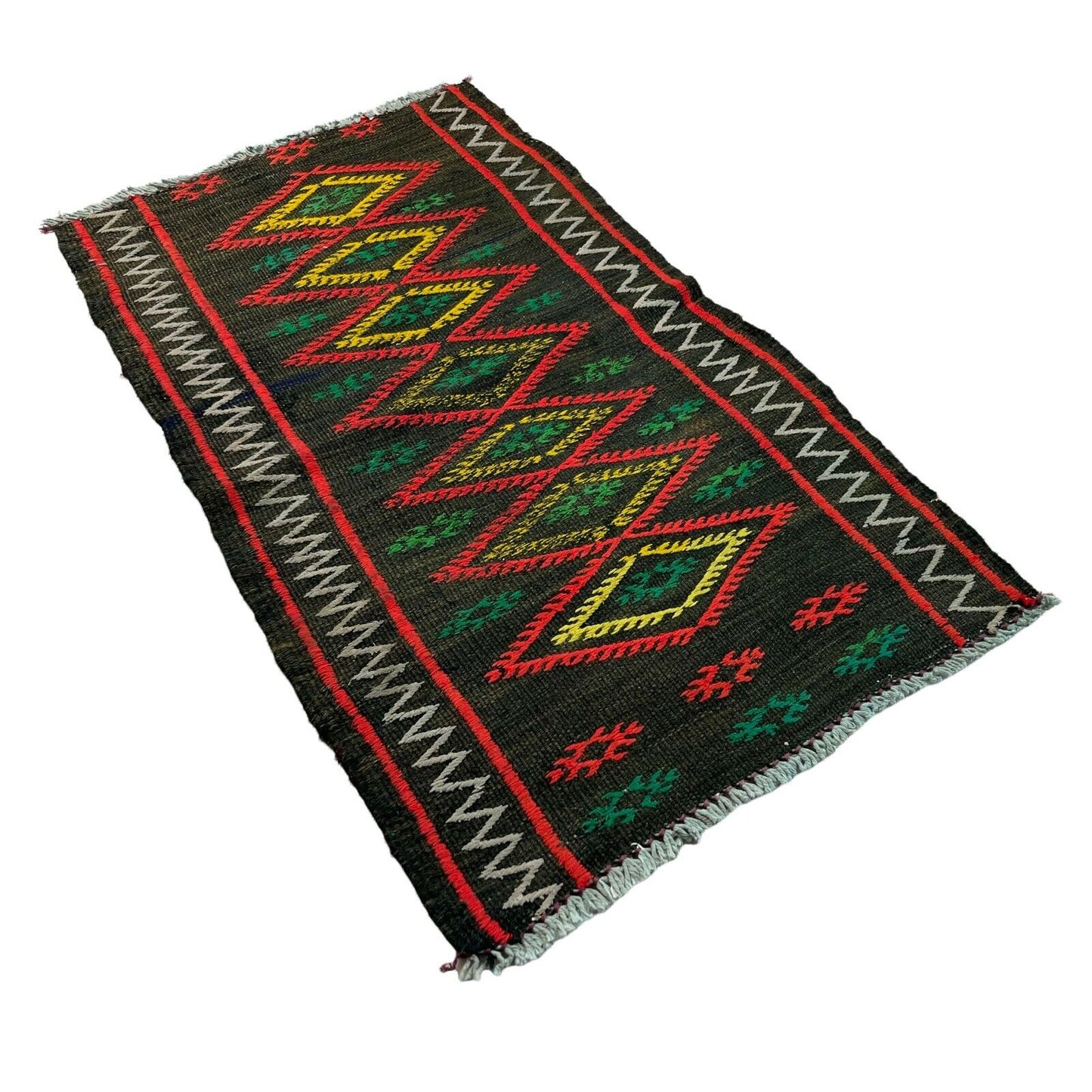 Traditionelle türkische Kelim Teppich, Vintage Turkish Kilim Rug 80x48 cm