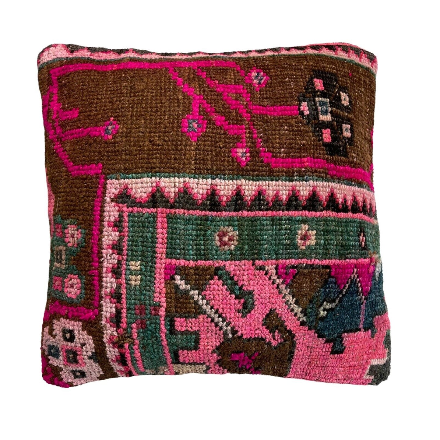 18''X18'' Vintage Handmade Rug Cushion Cover, 45 x 45 cm Deko Kissenbezug