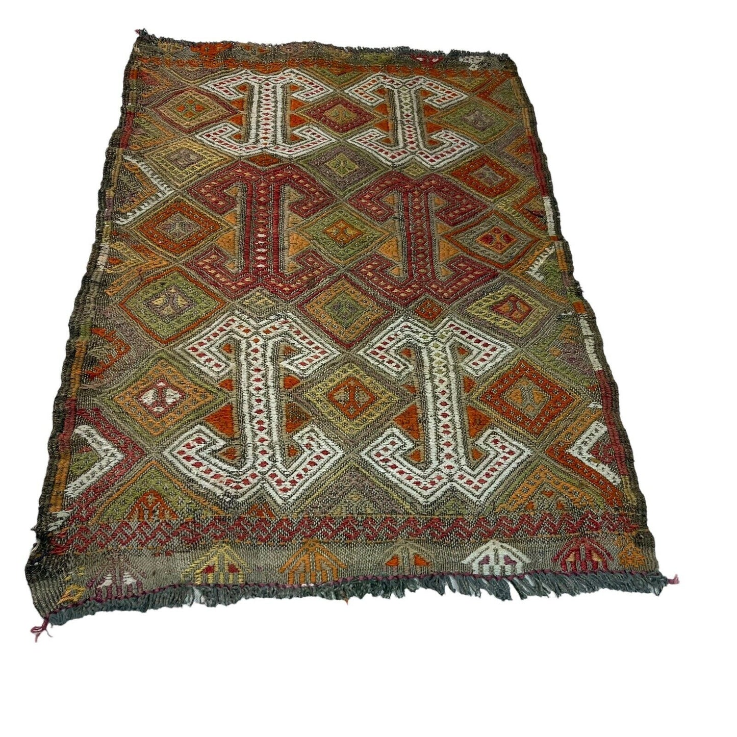 Traditionelle türkische Kelim Teppich, Vintage Turkish Kilim Rug 80X53 cm