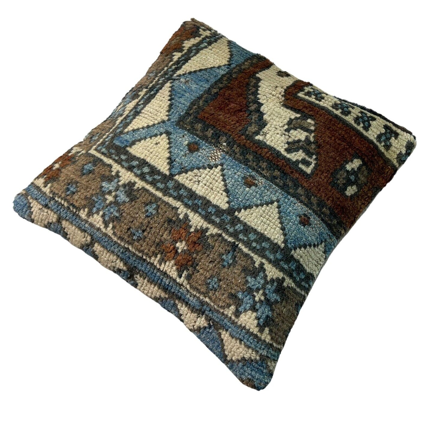 Einzigartige Kelim-Kissen,Turkish Kilim Pillow,16'×16'   Funda De Cojín Kilim