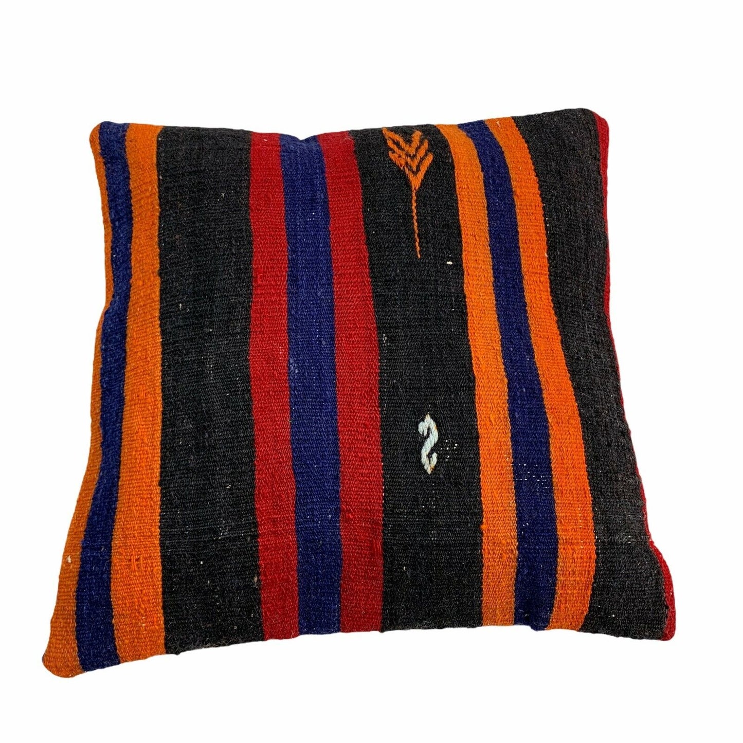 Einzigartige Kelim-Kissen,Turkish Kilim Pillow,16'×16'   Funda De Cojín Kilim