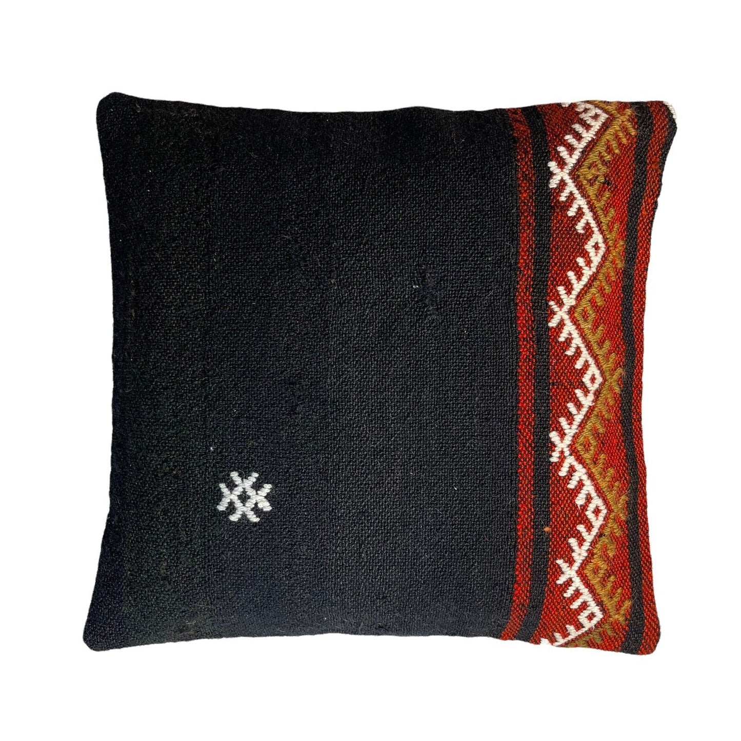 Einzigartige Kelim-Kissen,Turkish Kilim Pillow,16'×16'   Funda De Cojín Kilim