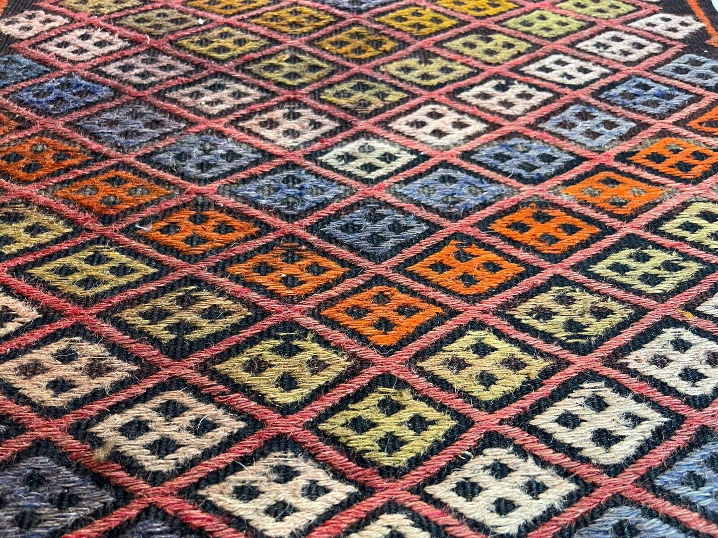 Traditionelle türkische Kelim Teppich, Vintage Turkish Kilim Rug 77X50 cm