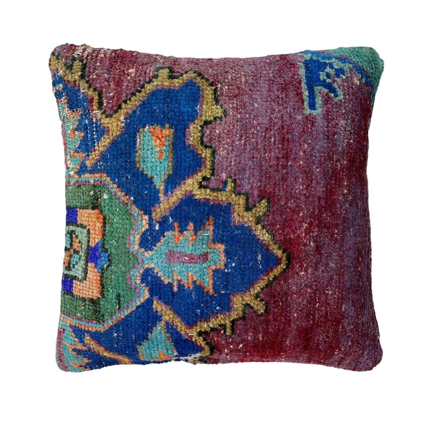 45 x 45 cm  , Vintage Turkish Cushion Cover ,  Vintage Handgemachte Kissenbezug