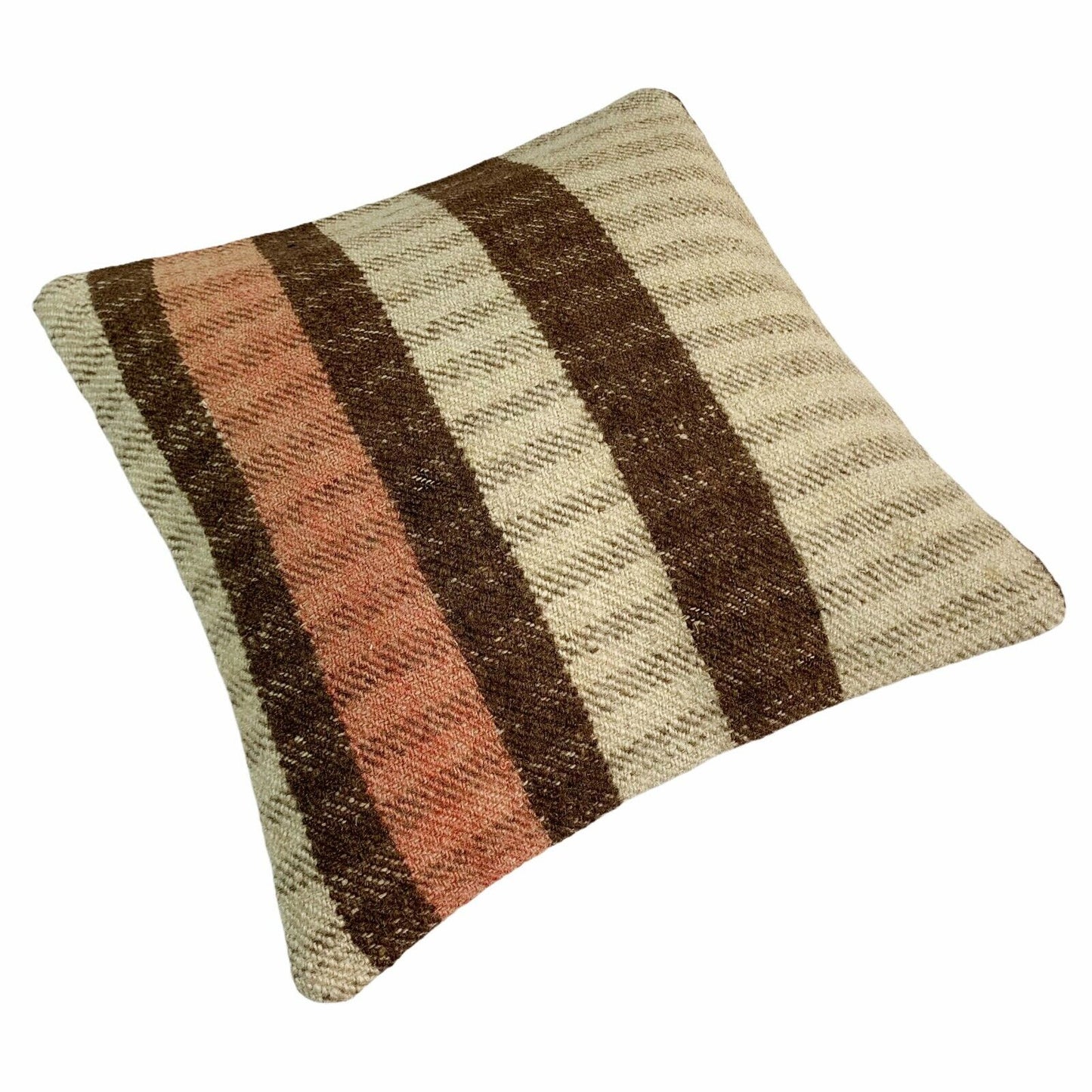 Einzigartige Kelim-Kissen,Turkish Kilim Pillow,16'×16'   Funda De Cojín Kilim