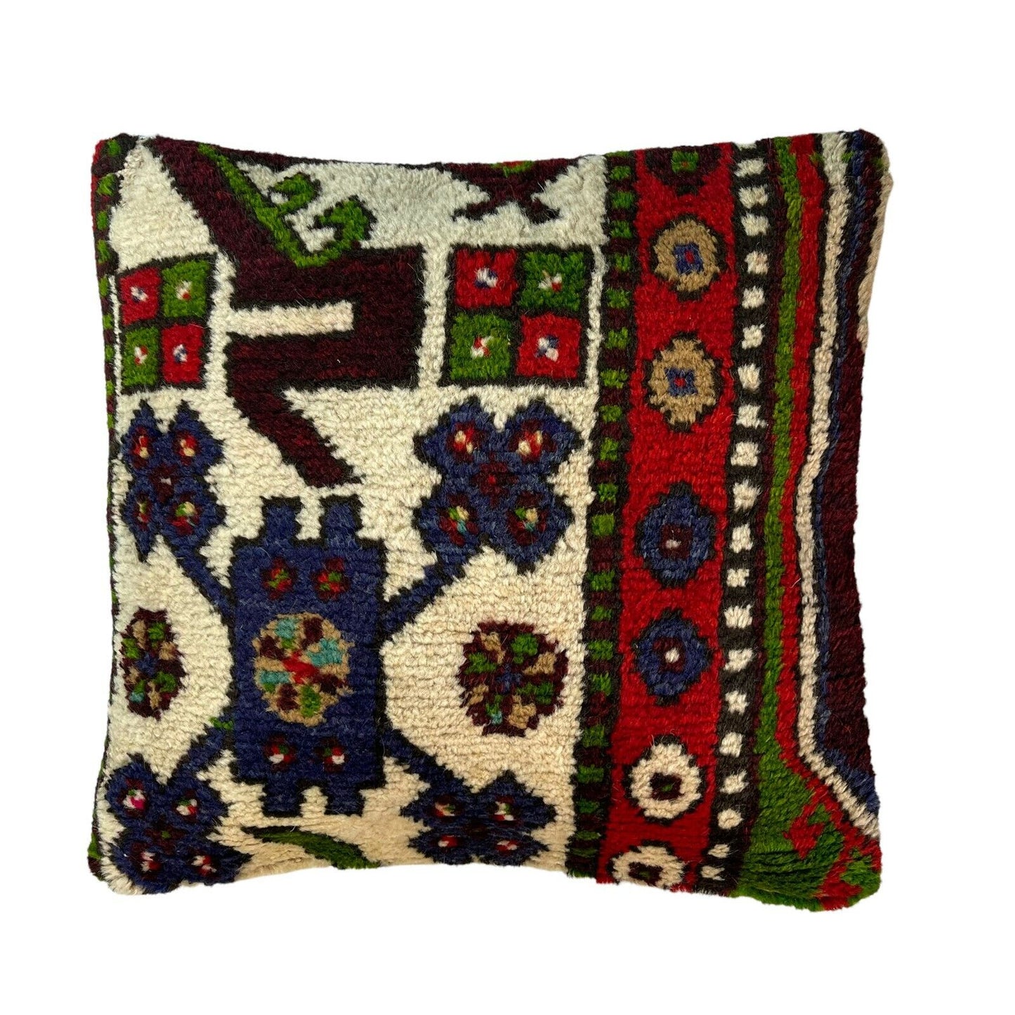 45 x 45 cm  , Vintage Turkish Cushion Cover ,  Vintage Handgemachte Kissenbezug