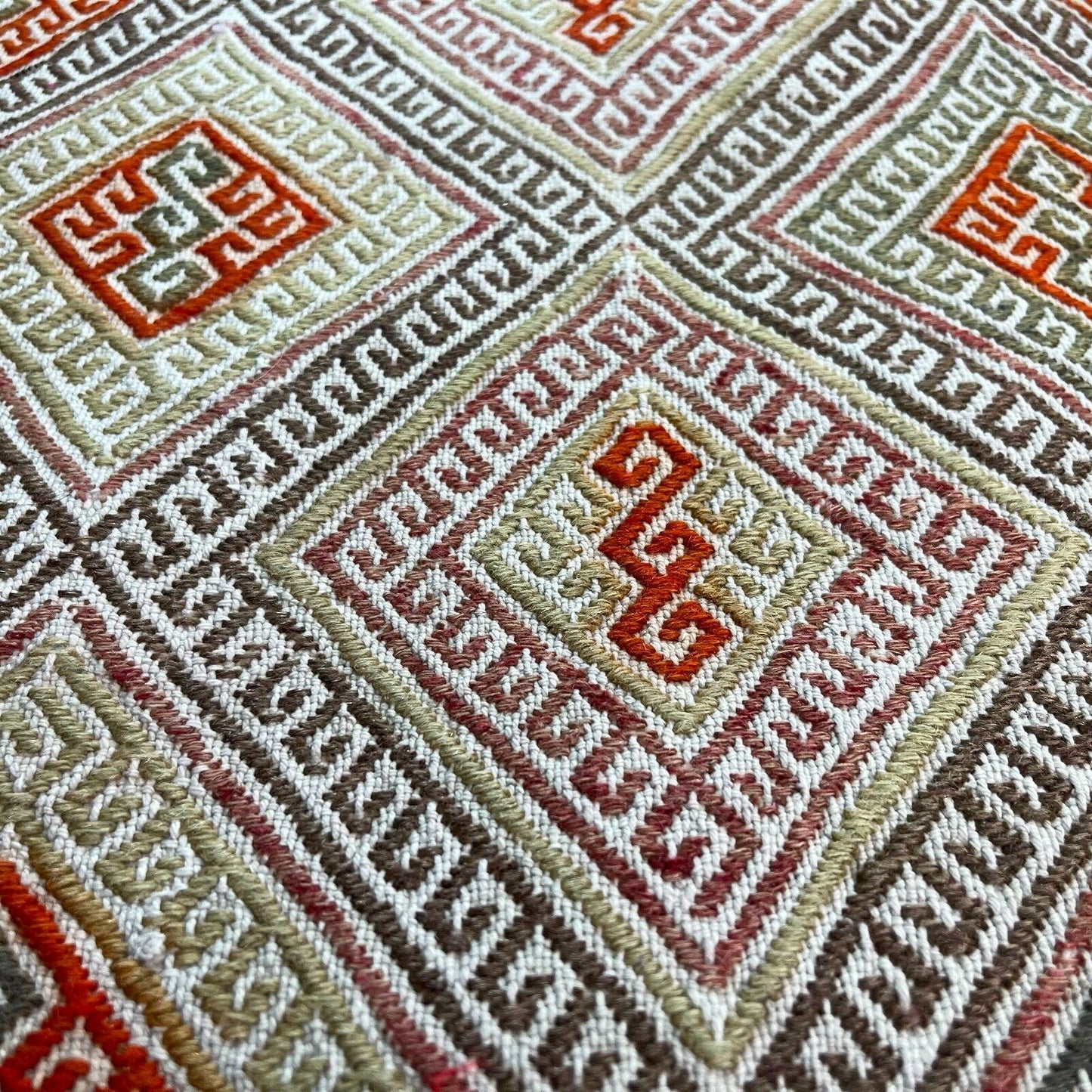 Traditionelle türkische Kelim Teppich, Vintage Turkish Kilim Rug 85 X 46 Cm