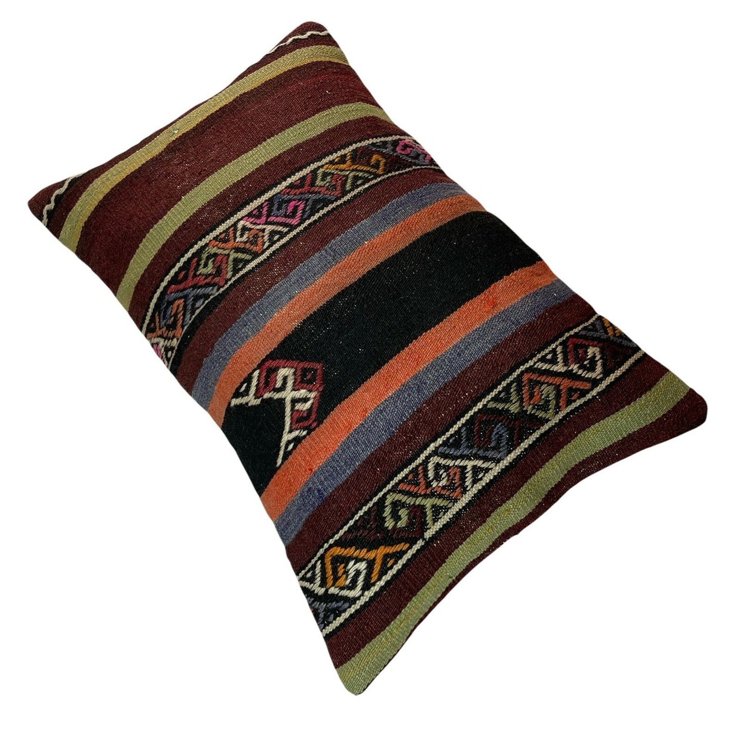 40x60 Cm Handgewebt Kelim Kissenbezug Vintage Kilim Cushion Cover , Boho,16'x24'