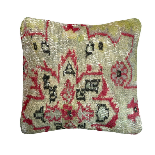 45x45 cm  , Vintage Teppich Kissenbezug , Vintage Rug Cushion Cover