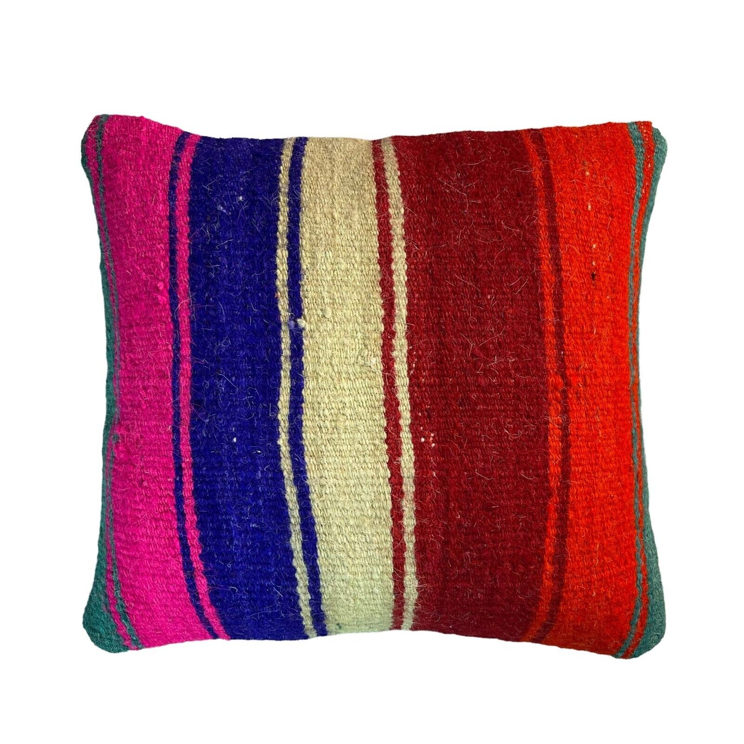 Einzigartige Kelim-Kissen,Turkish Kilim Pillow,16'×16'   Funda De Cojín Kilim