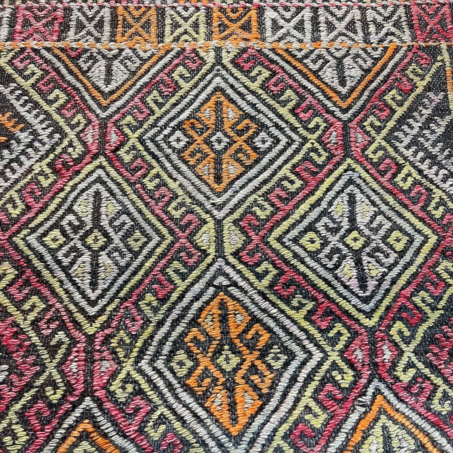 Traditionelle türkische Kelim Teppich, Vintage Turkish Kilim Rug 90x52 cm