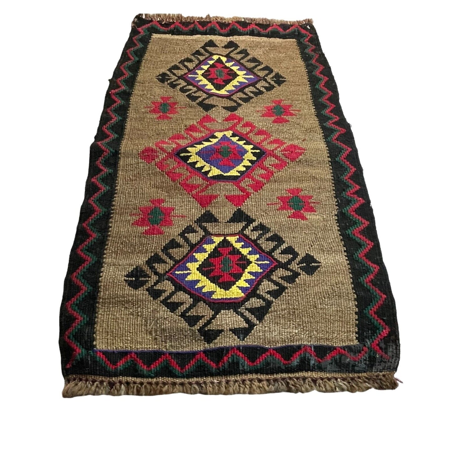 Traditionelle türkische Kelim Teppich, Vintage Turkish Kilim Rug 90X52 cm