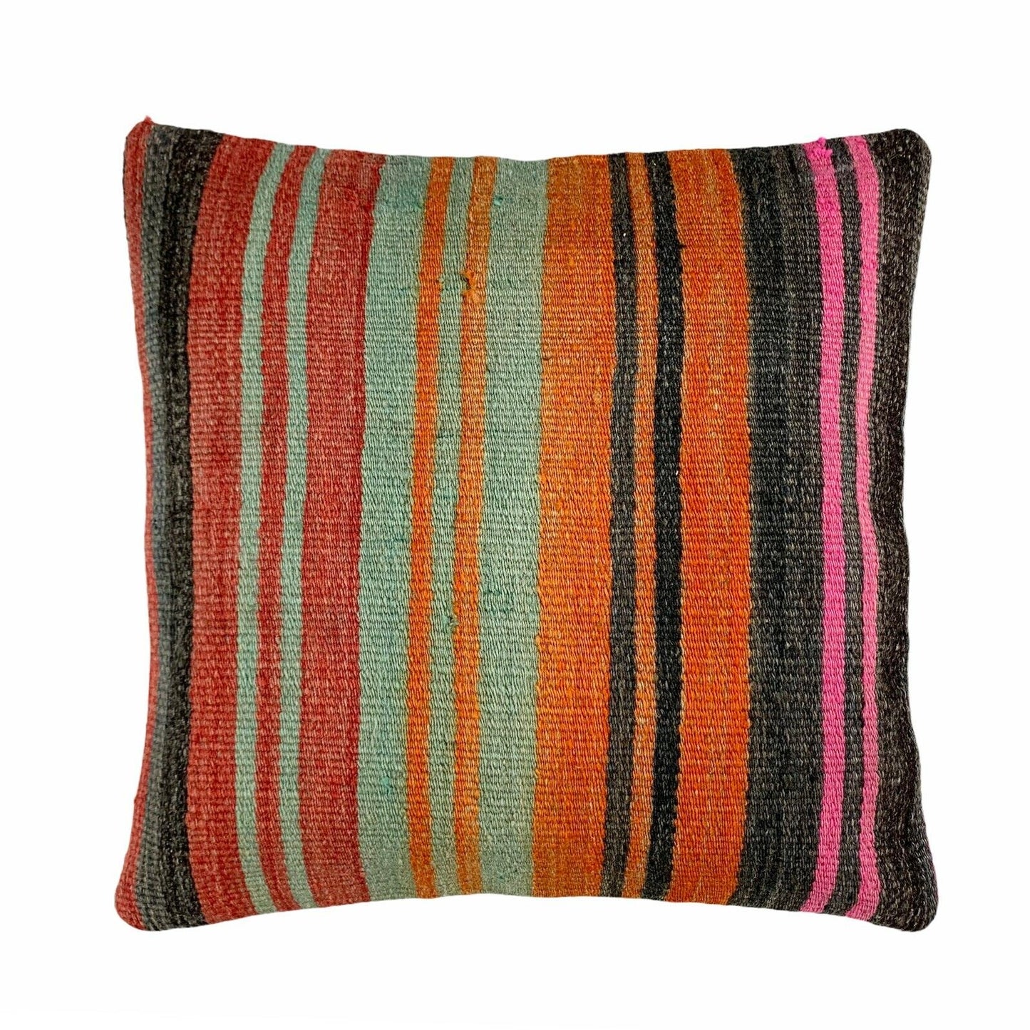 Einzigartige Kelim-Kissen,Turkish Kilim Pillow,16'×16'   Funda De Cojín Kilim