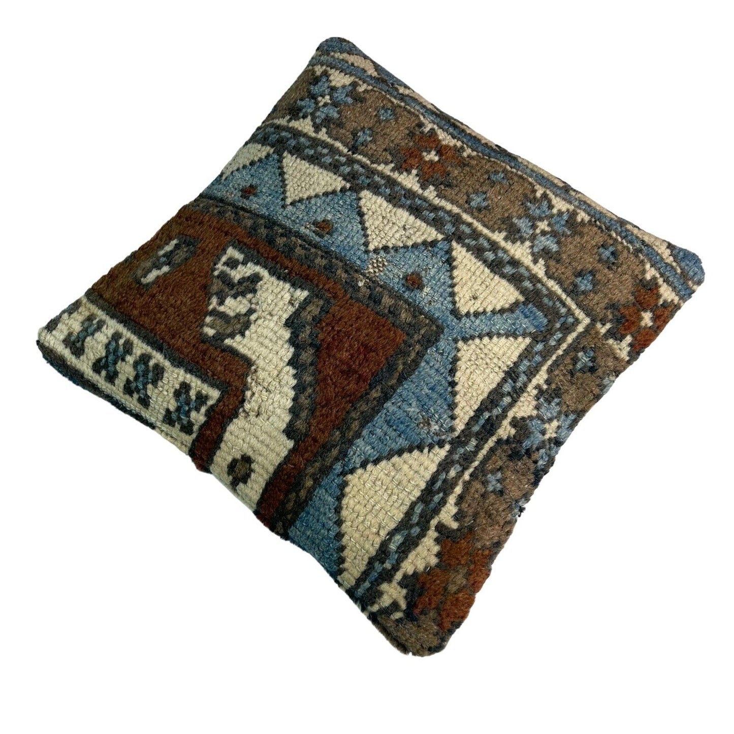 Einzigartige Kelim-Kissen,Turkish Kilim Pillow,16'×16'   Funda De Cojín Kilim