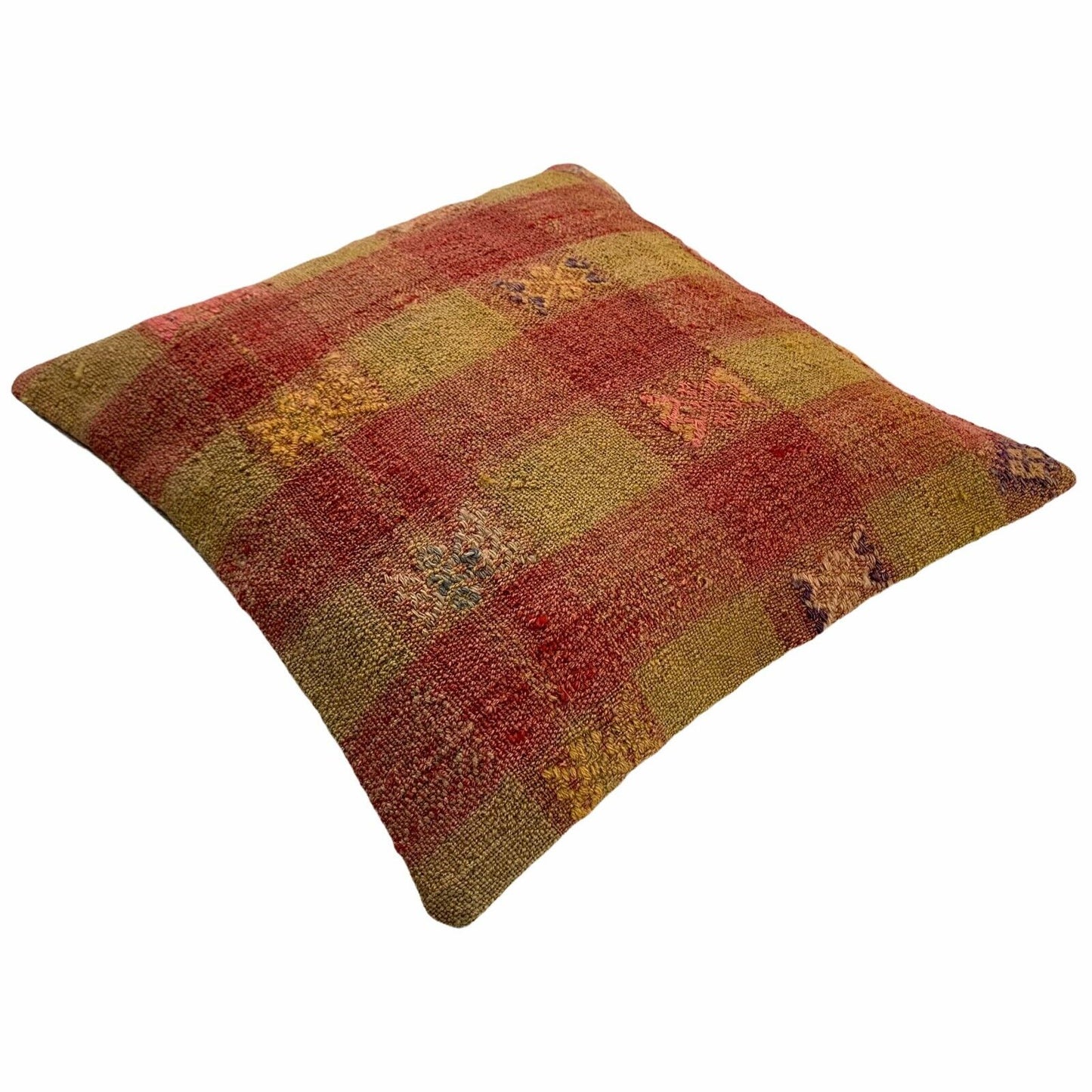 Einzigartige Kelim-Kissen,Turkish Kilim Pillow,16'×16'   Funda De Cojín Kilim