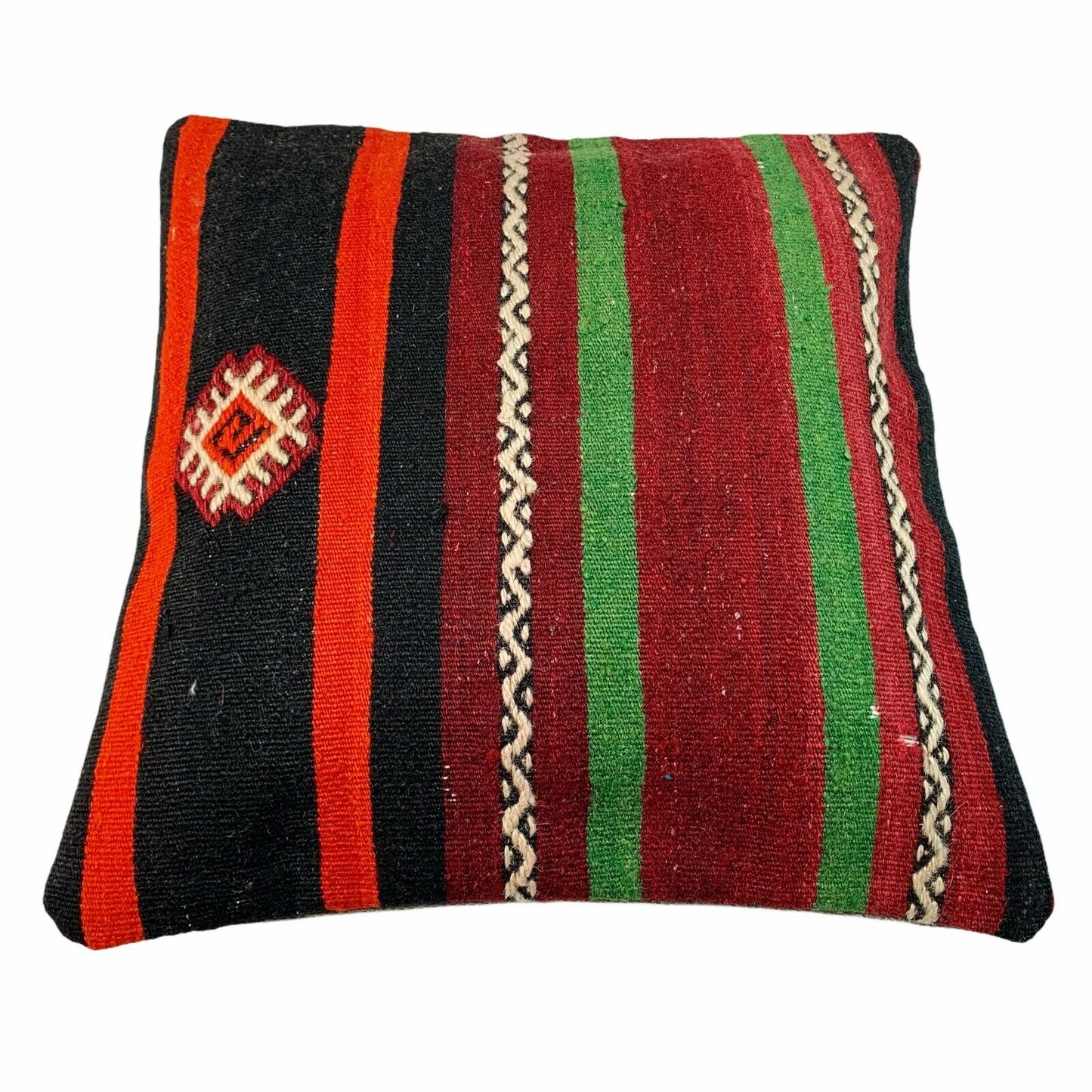 Einzigartige Kelim-Kissen,Turkish Kilim Pillow,16'×16'   Funda De Cojín Kilim