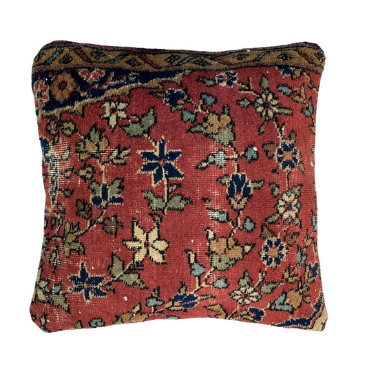 45x45 cm  , Vintage Teppich Kissenbezug , Vintage Rug Cushion Cover