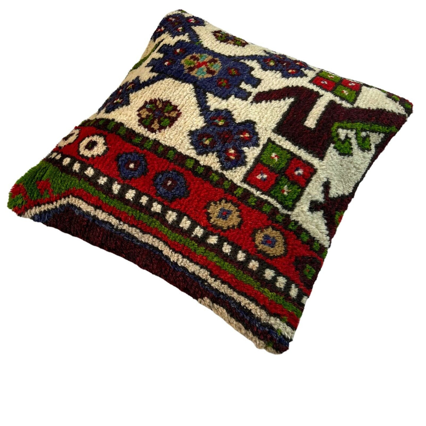 45 x 45 cm  , Vintage Turkish Cushion Cover ,  Vintage Handgemachte Kissenbezug