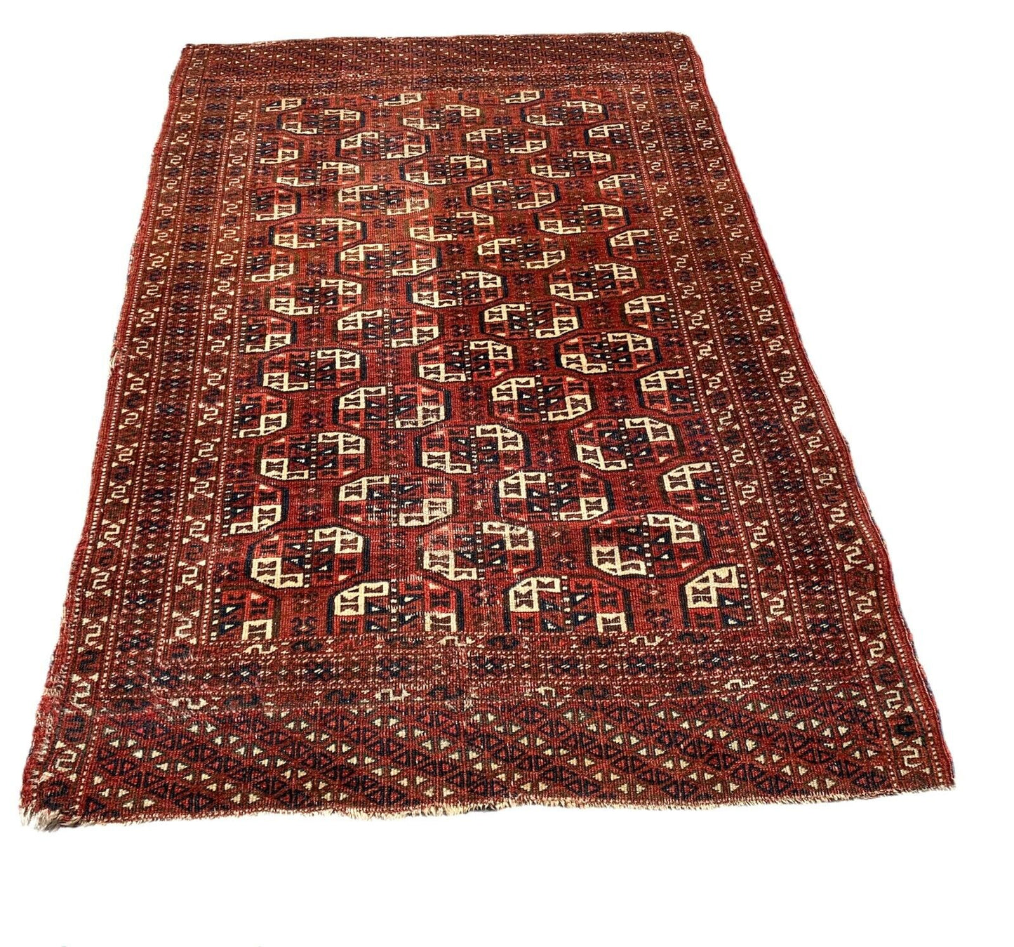 Feiner Antiker Handgeknüpfter Turkoman Tekke Teppich,177x117cm,Antique Tekke Rug