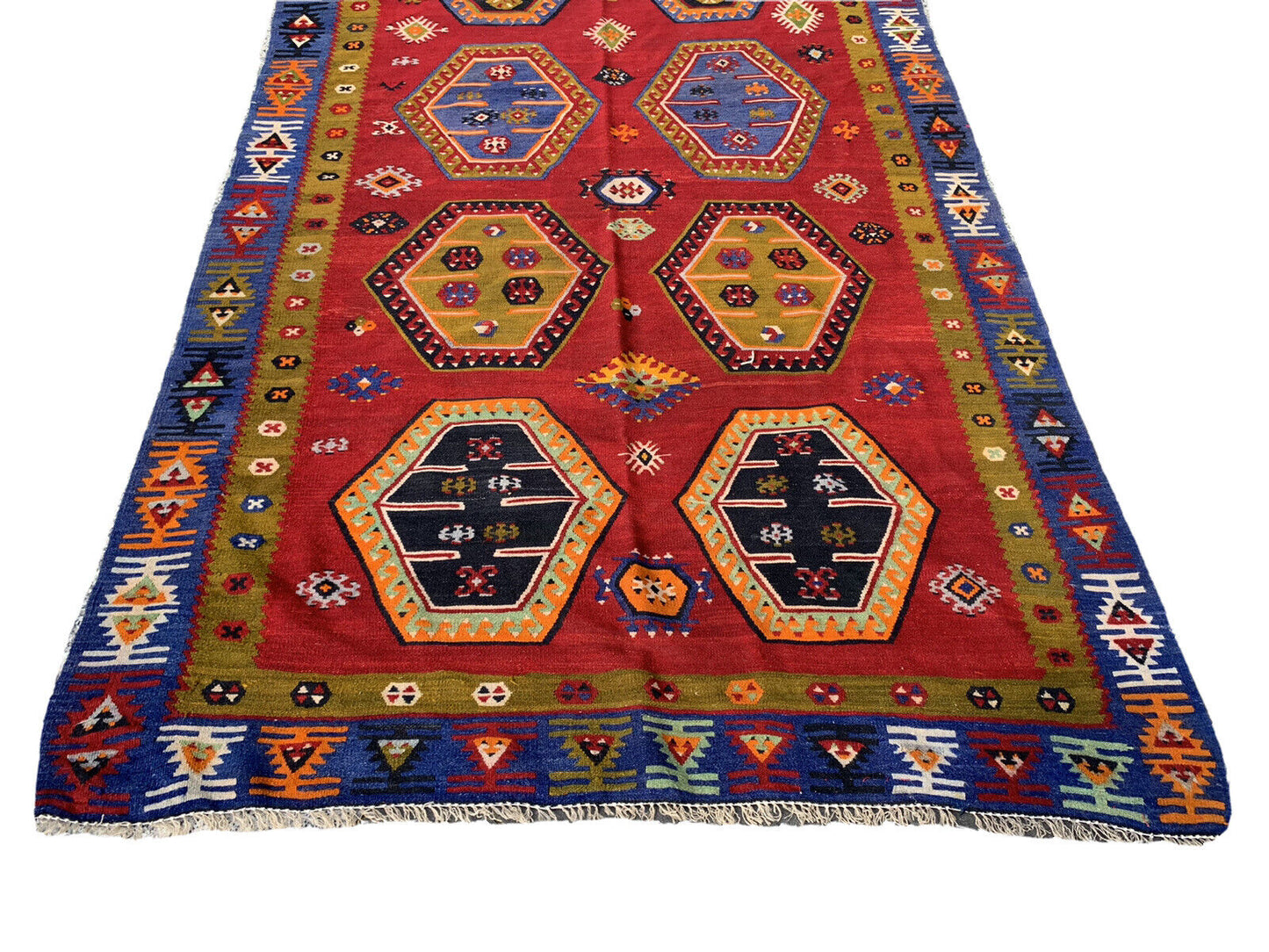 Antique Turkish Sarkisla Kilim ,Antiker Anatolia here Sarkisla Kelim 372x140 cm